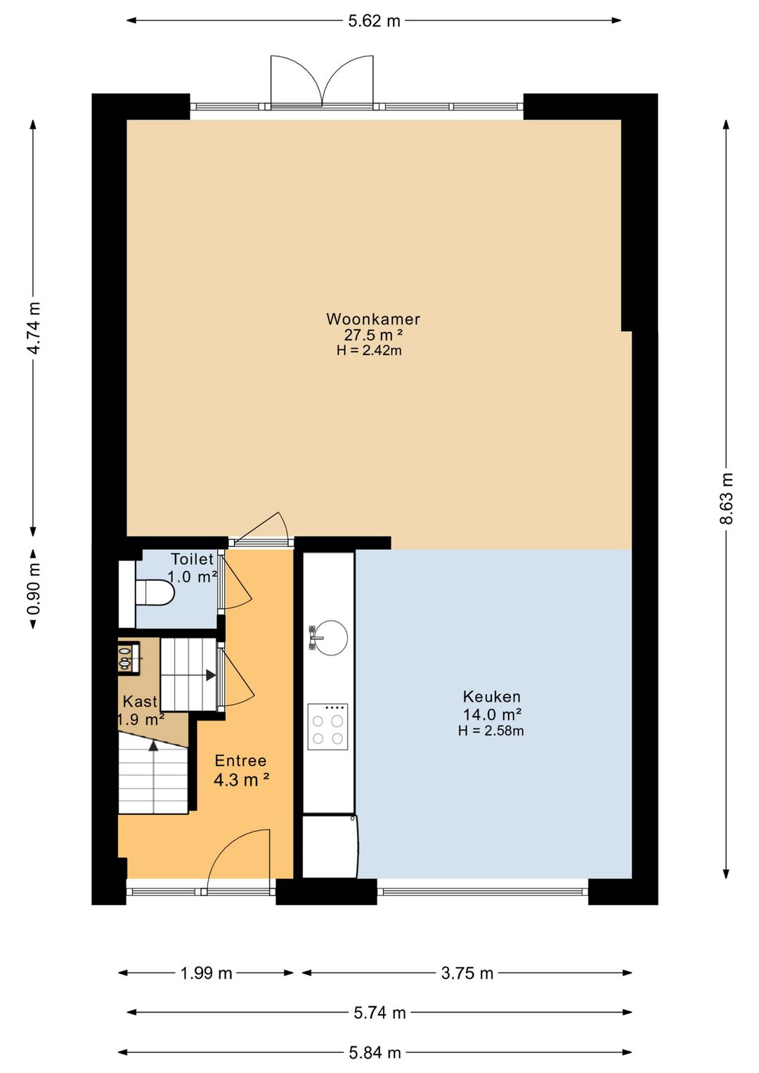 Foto 52 van De Genestetstraat 13