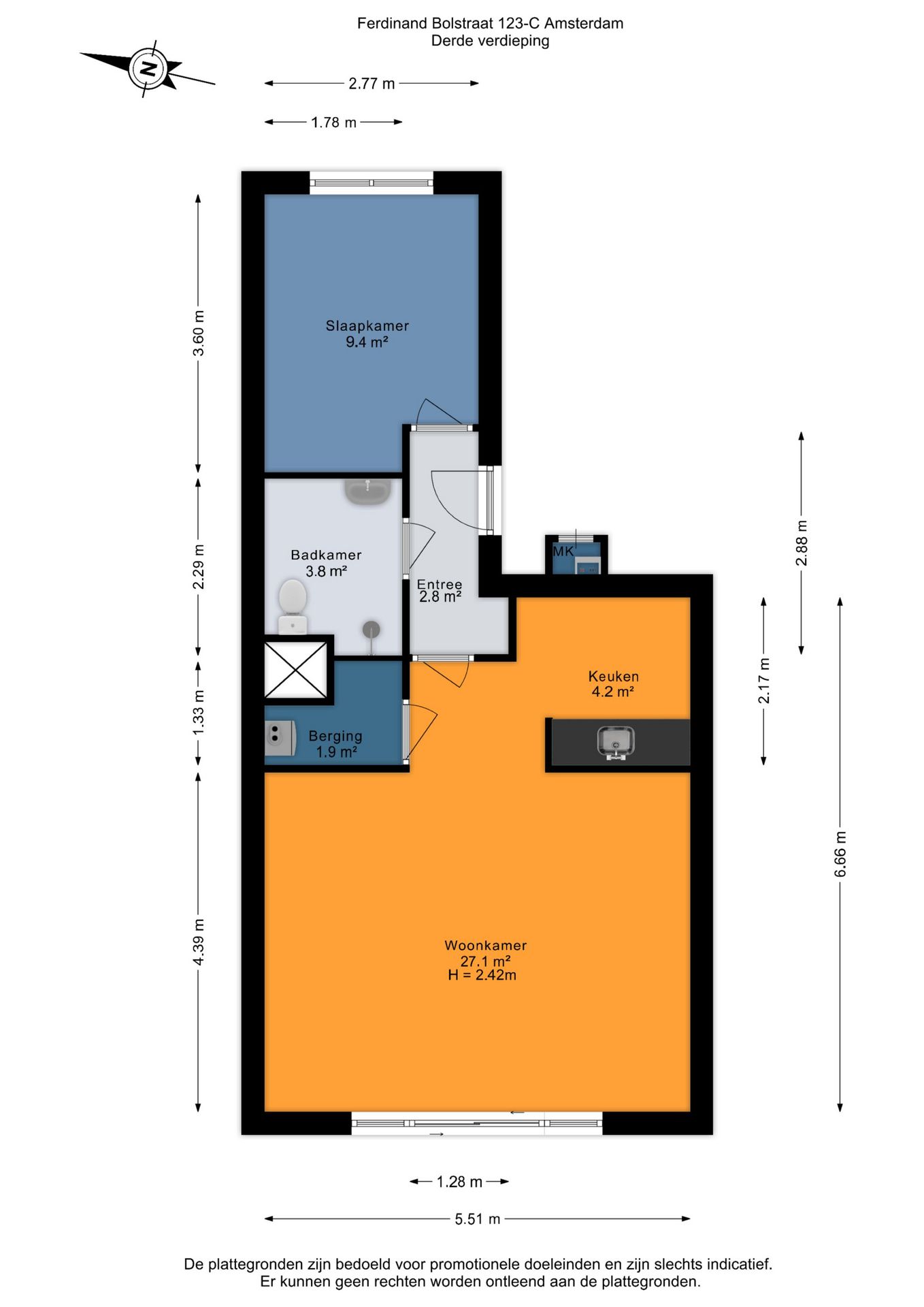 Foto 30 van Ferdinand Bolstraat 123-C