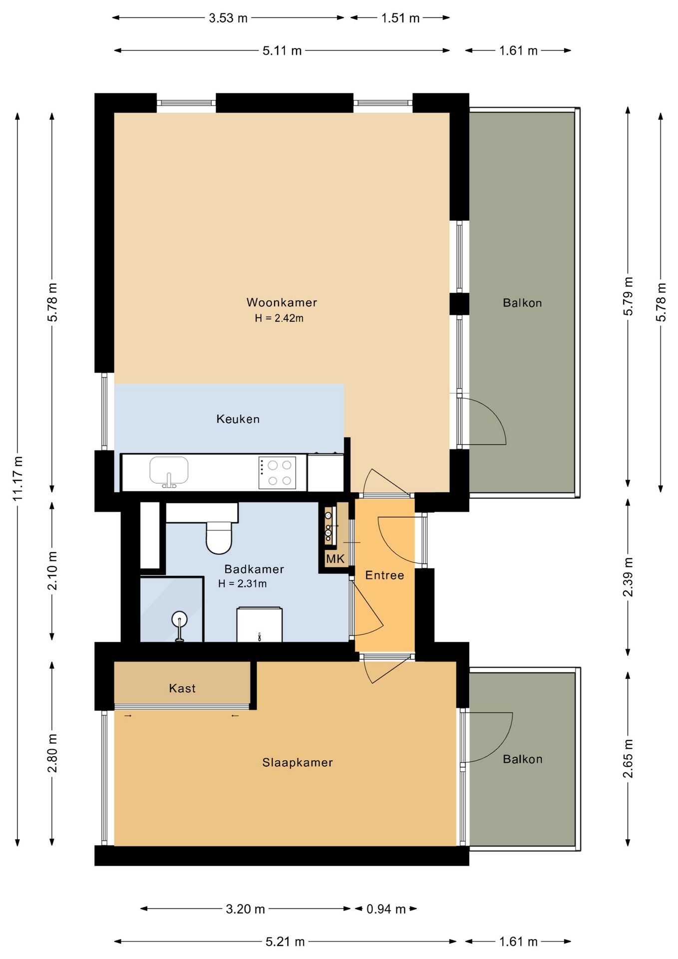 Light Apartment with Two Roof Terraces in Almere Filmwijk — 38