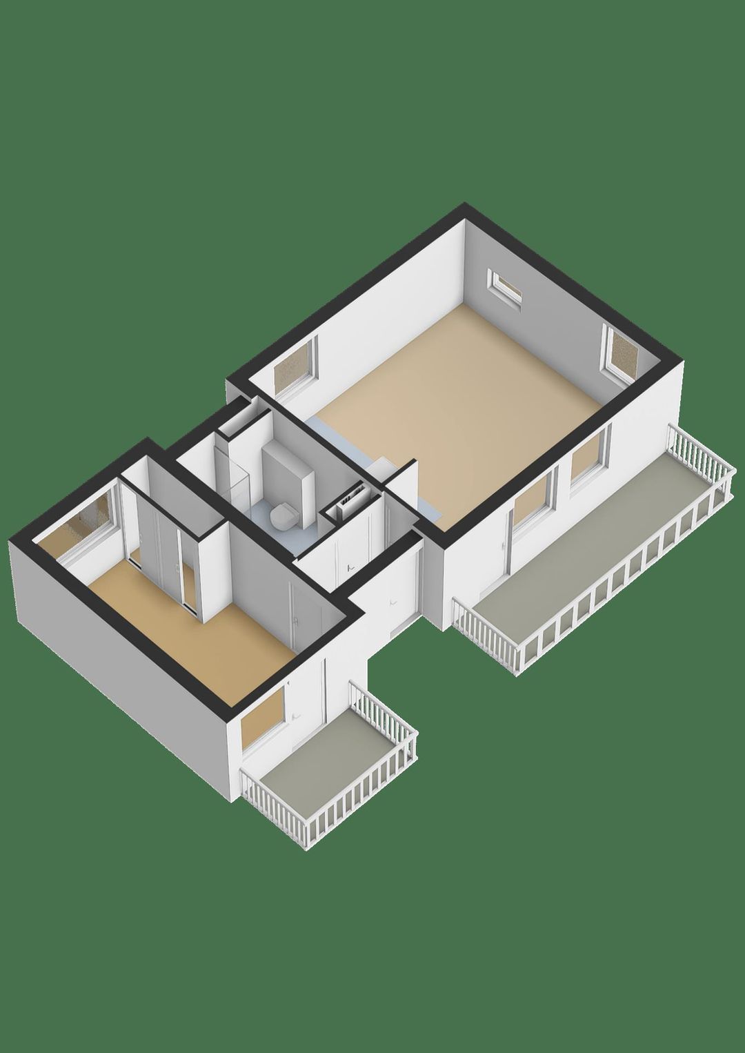 Light Apartment with Two Roof Terraces in Almere Filmwijk — 21