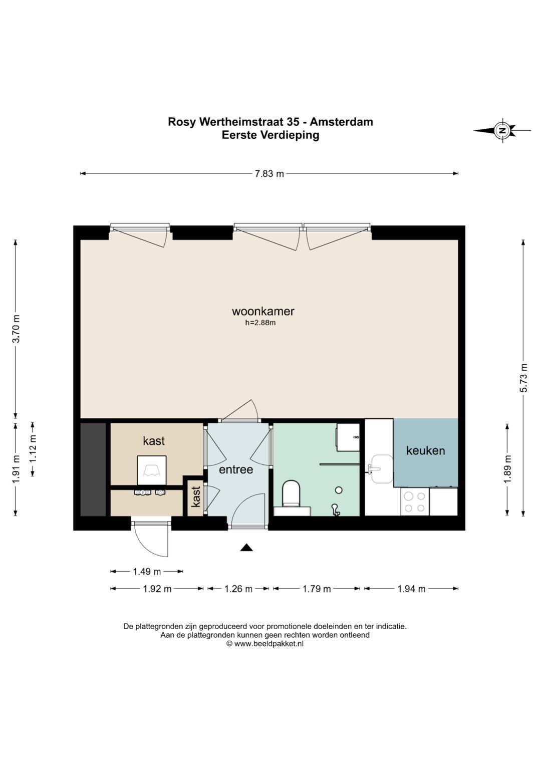 Modern Studio Apartment in Amsterdam Zuidas — 25