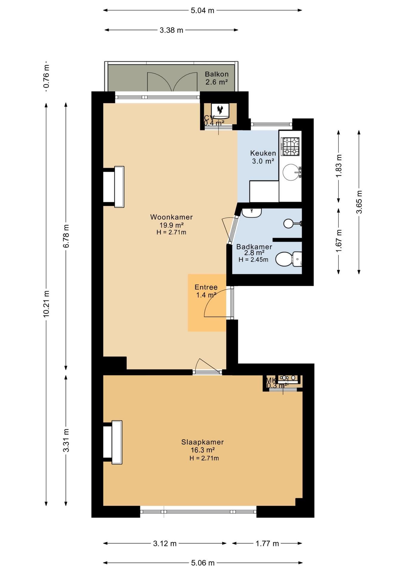 Photo 18 of Dr. de Visserstraat 62-B01