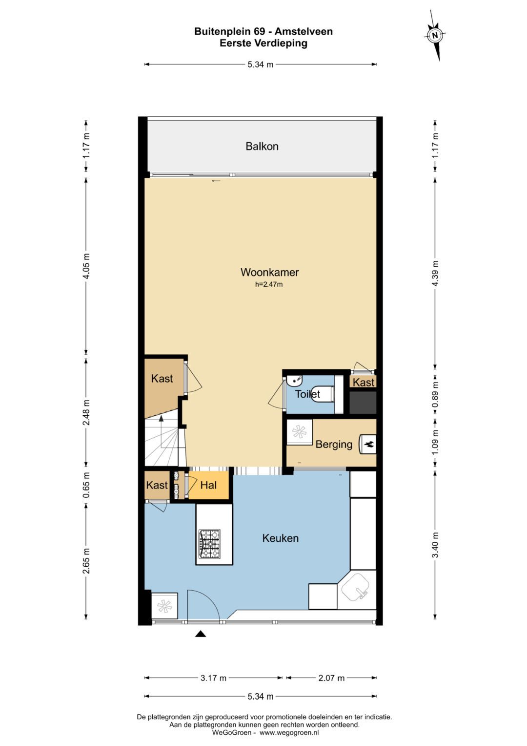 Spacious Double Upper Apartment with South-Facing Balcony in Amstelveen City Center — 29