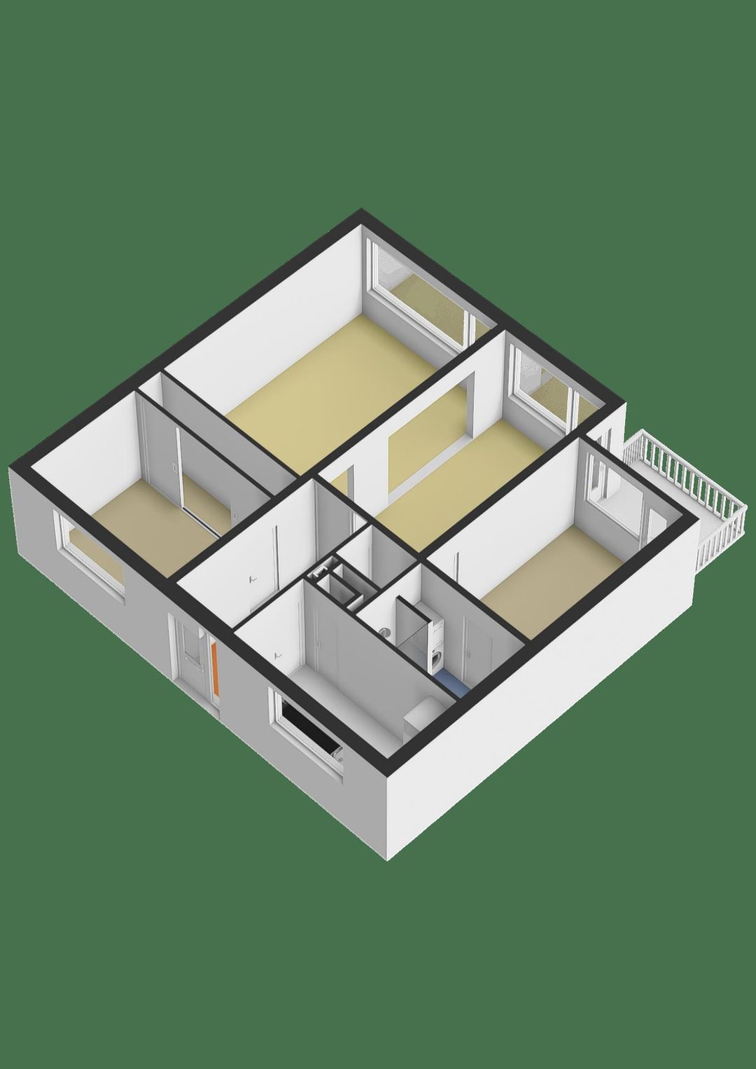 Spacious Apartment with Two Bedrooms in Popular Keizer Karelpark — 31