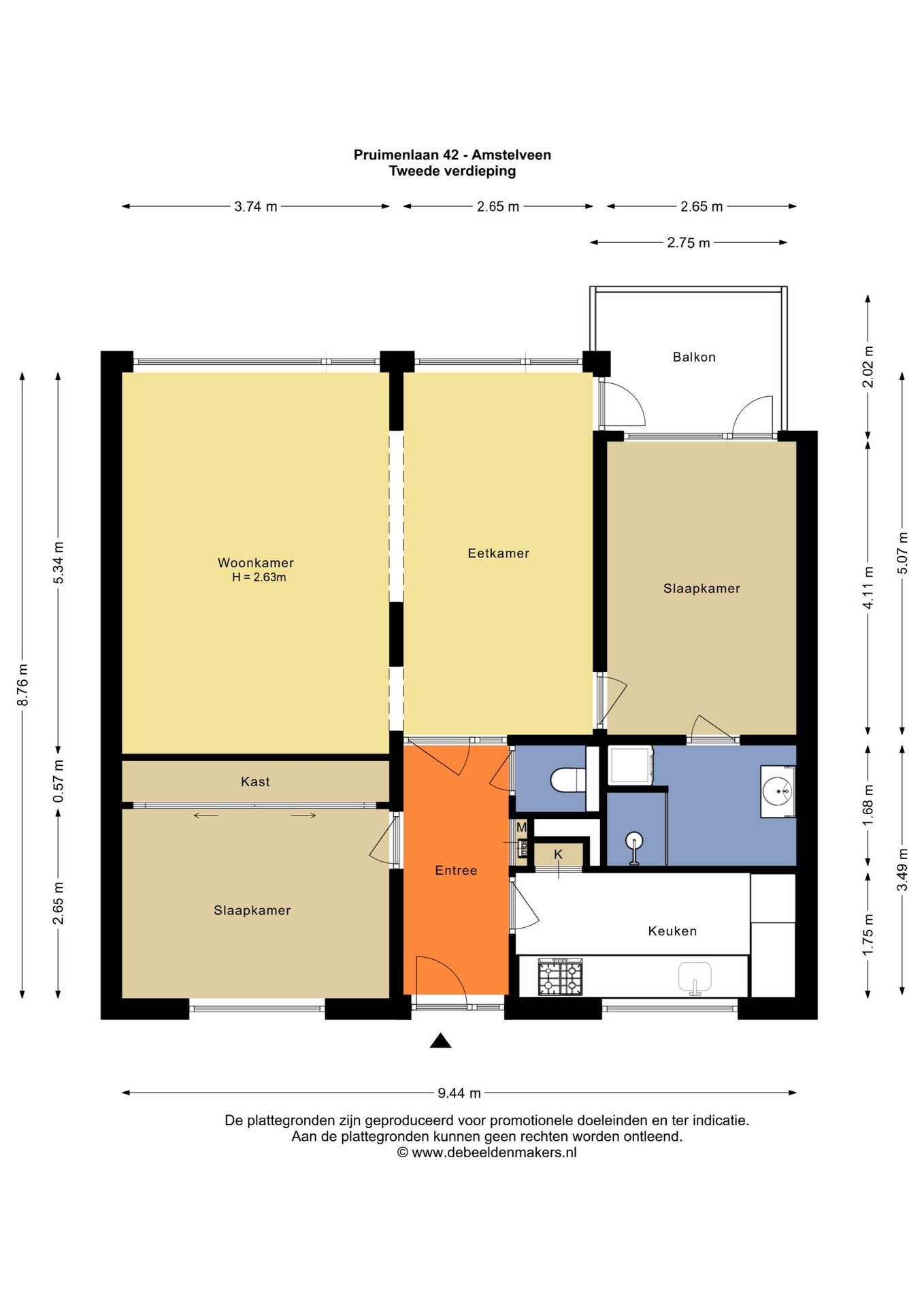 Spacious Apartment with Two Bedrooms in Popular Keizer Karelpark — 30