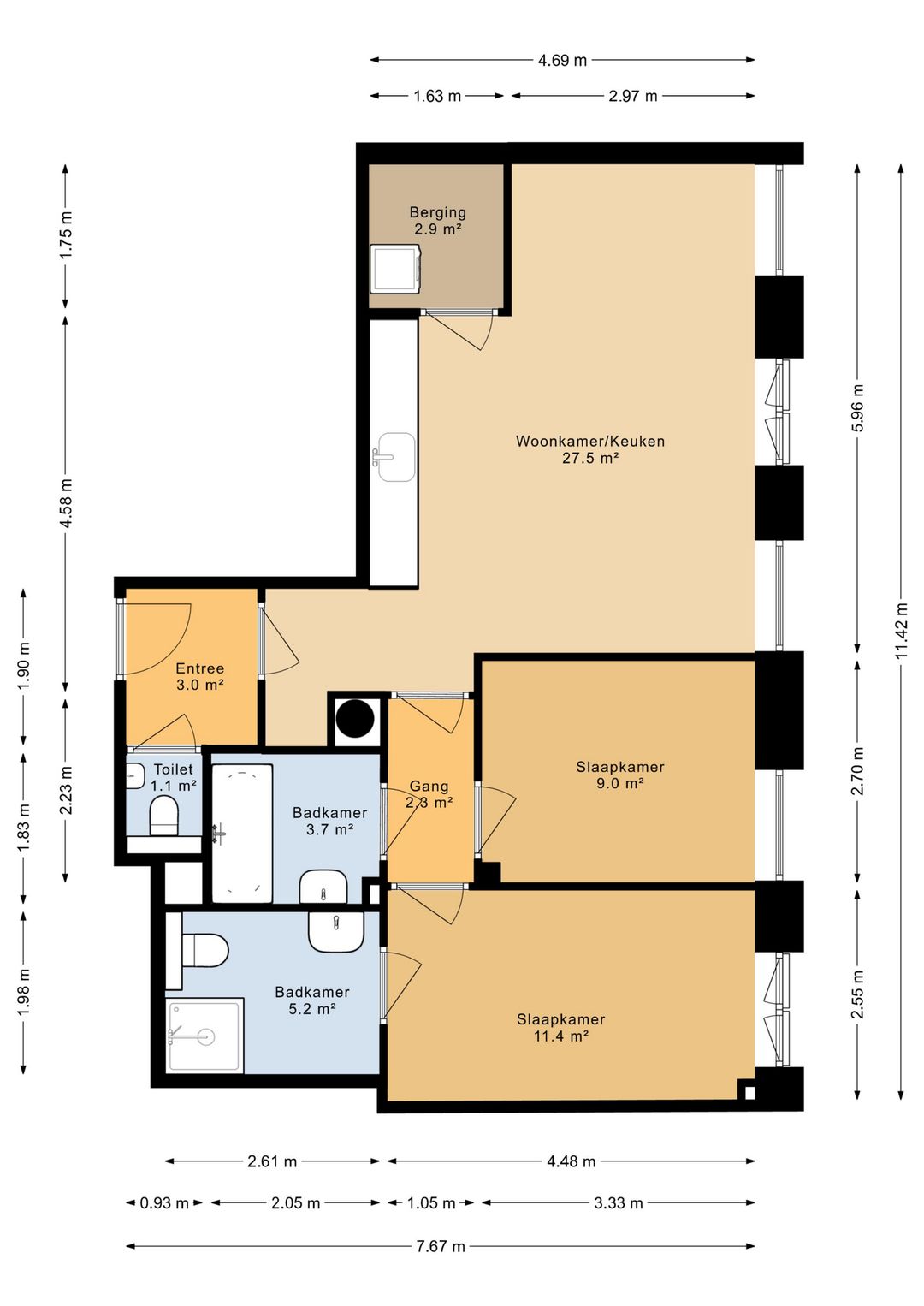 Foto 13 van Zoutmanstraat 44-K