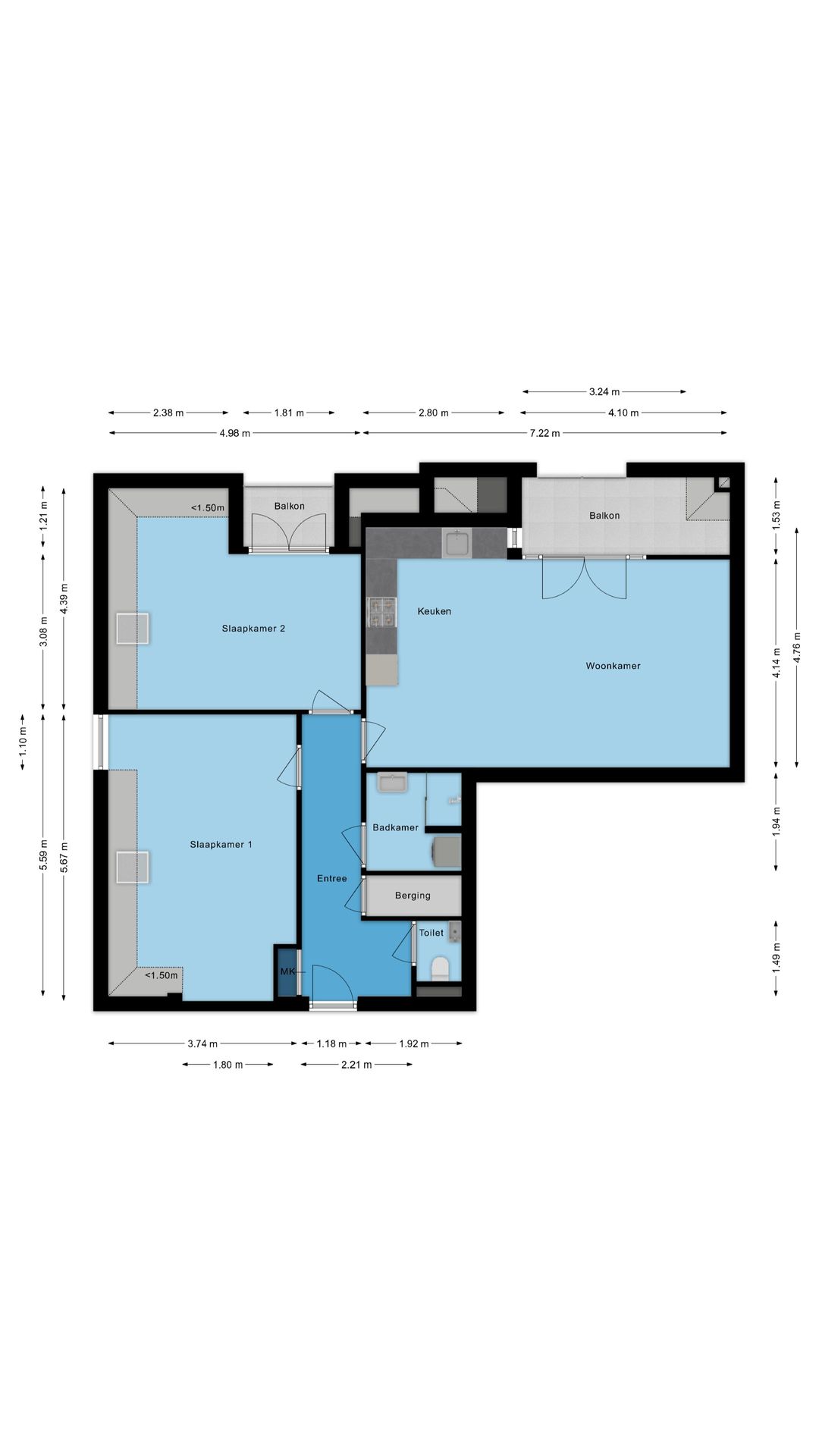 Spacious Move-in Ready Apartment with Two Balconies in the Heart of Reusel — 38