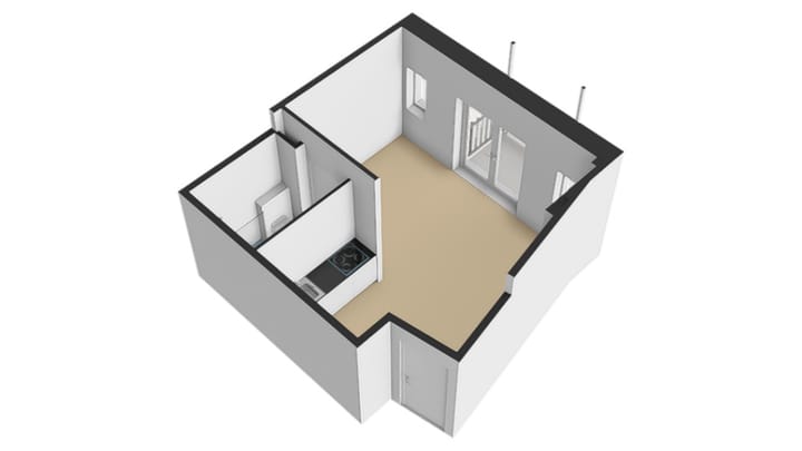 Studio te koop: Onderdoor 5-309, Houten
