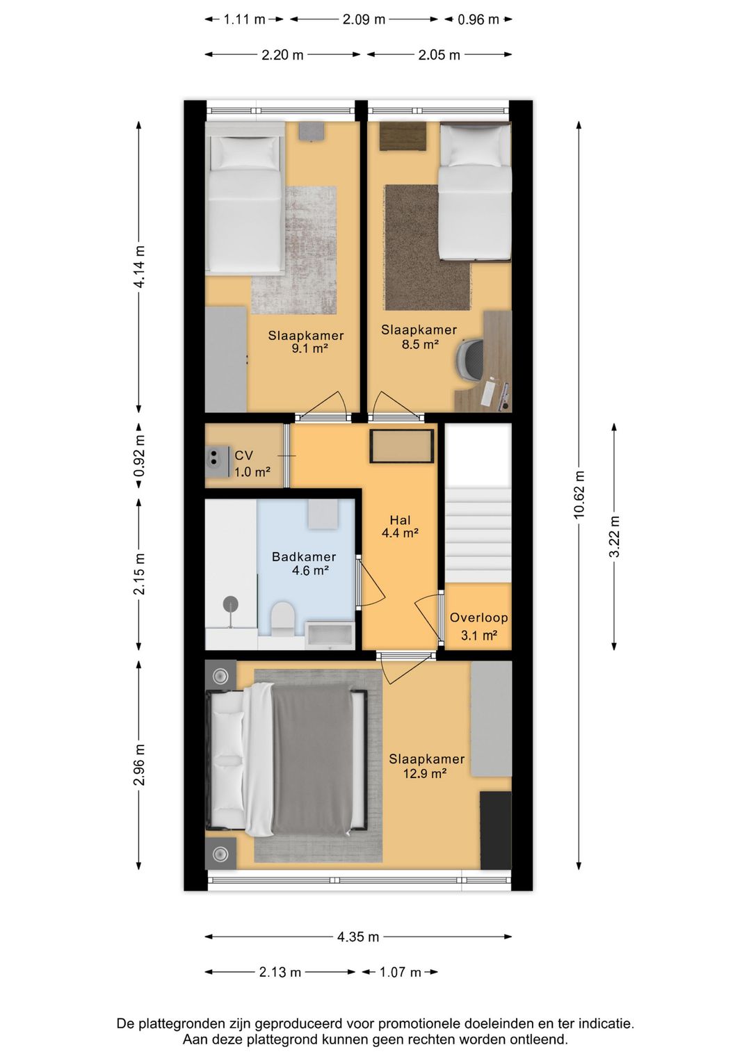 Spacious family home with modern kitchen and garden in Oost-Souburg — 37