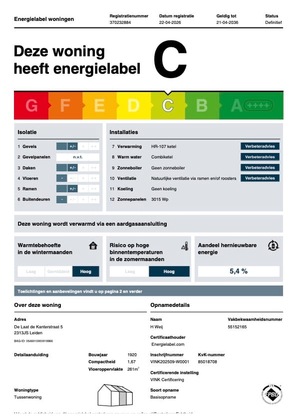 Foto 101 van De Laat de Kanterstraat 5