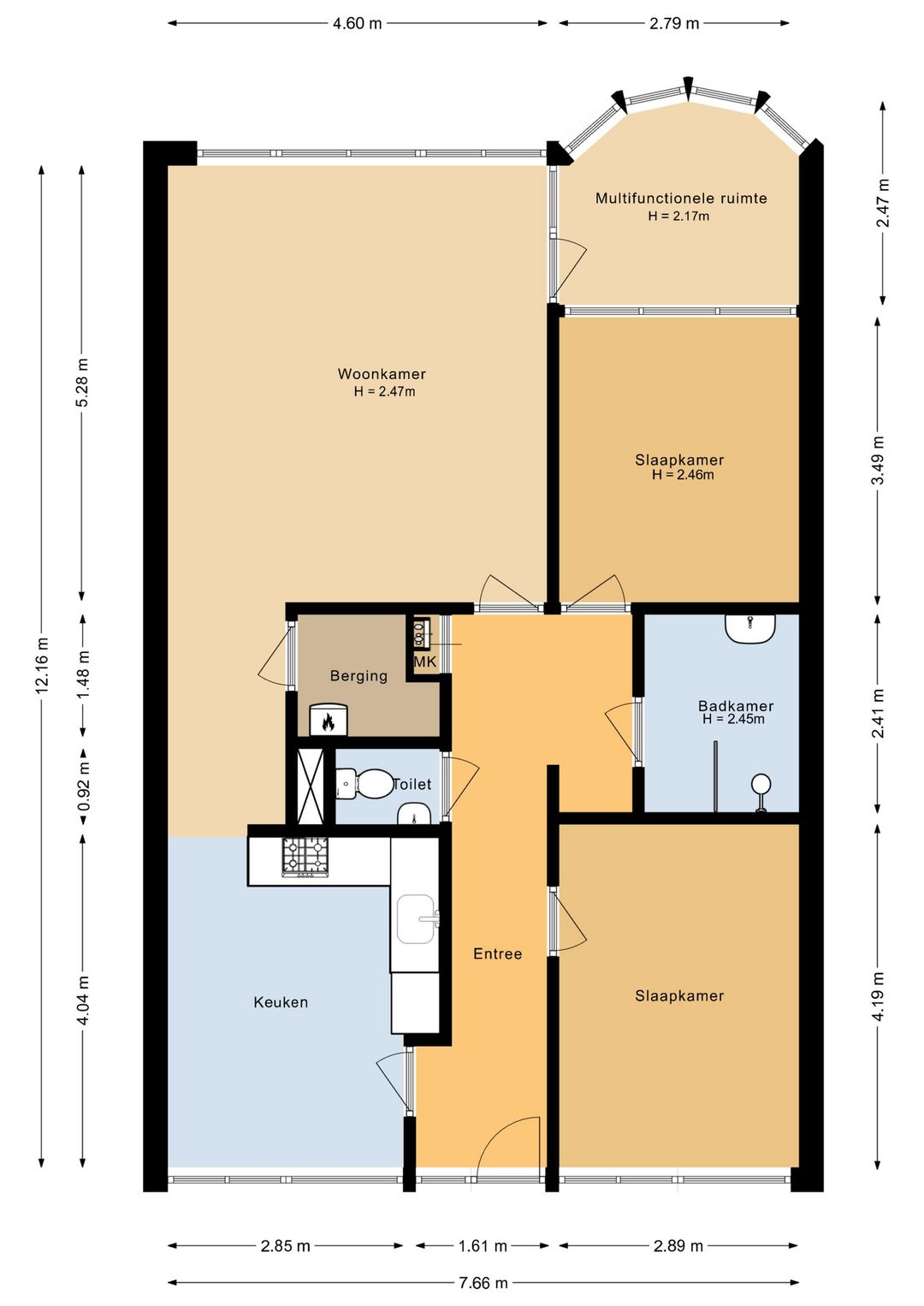 Well-maintained 3-room apartment in Apeldoorn center with parking — 26