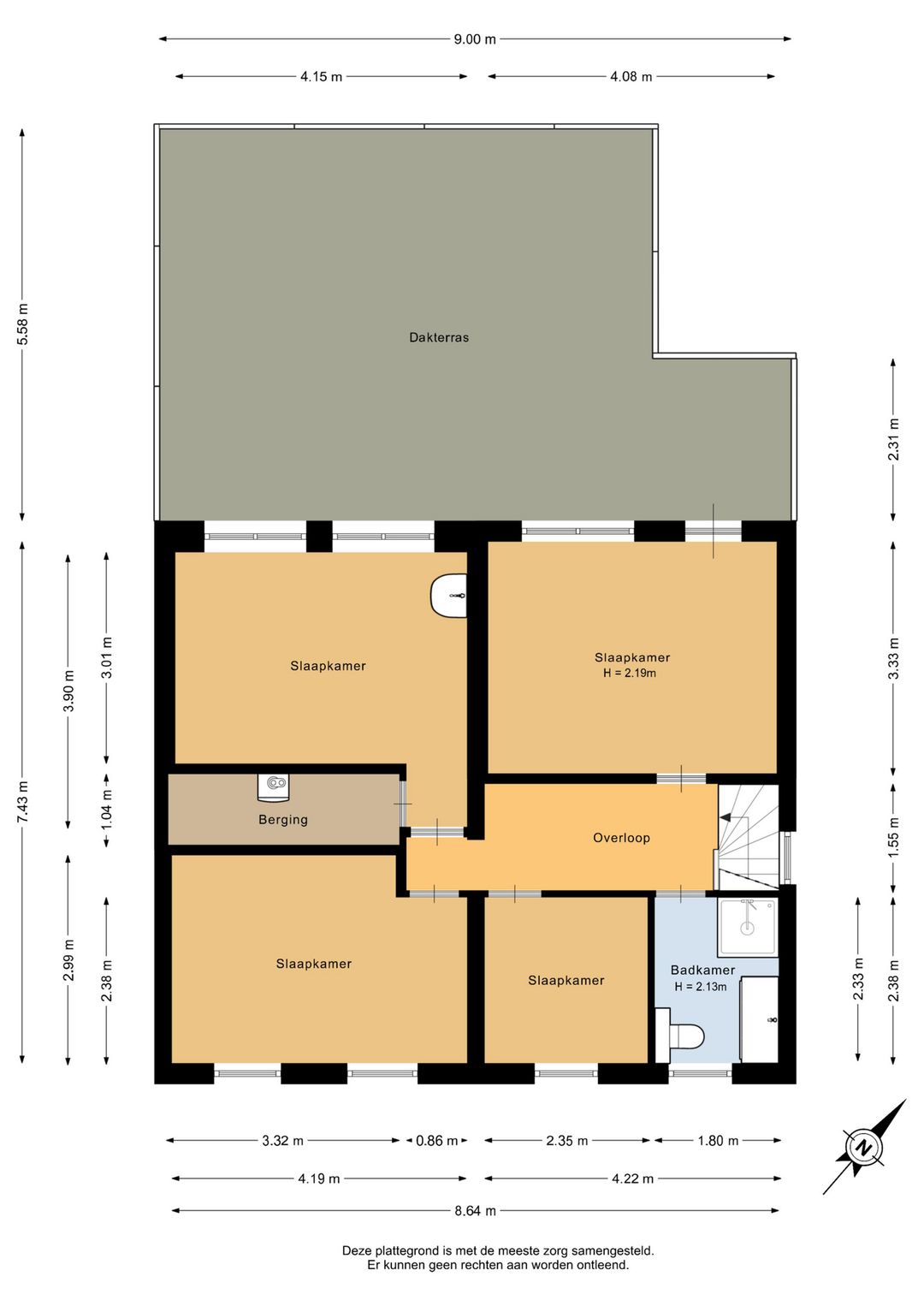 Spacious Historic End Terraced Home in Den Helder Centre — 26