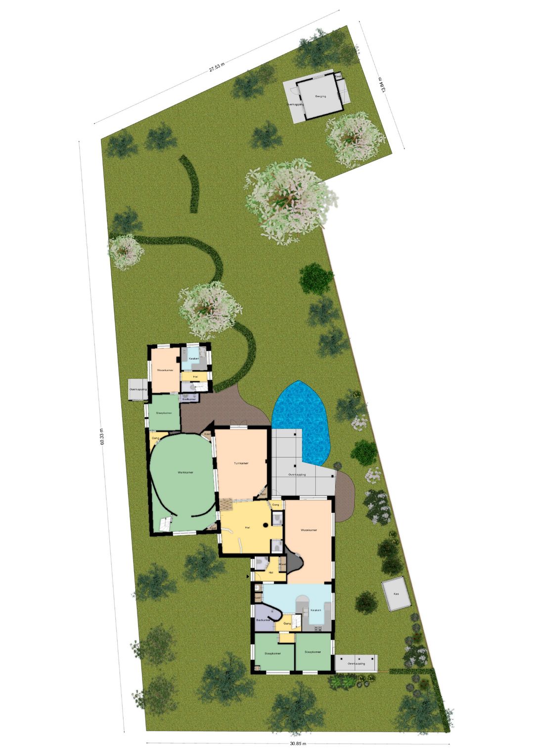Unique double residence with dependance and business space on spacious plot at the Veluwe edge — 88
