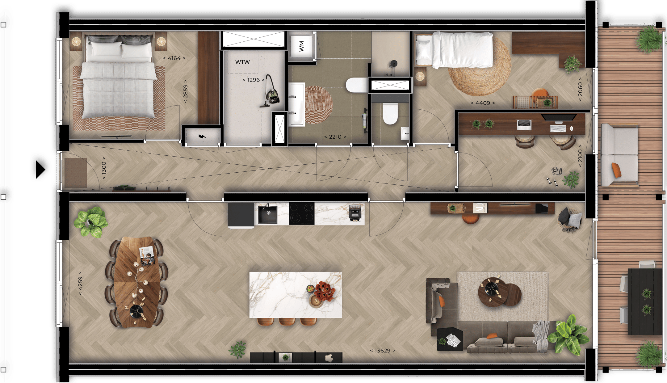 Foto 6 van Type B (Bouwnr. 6)