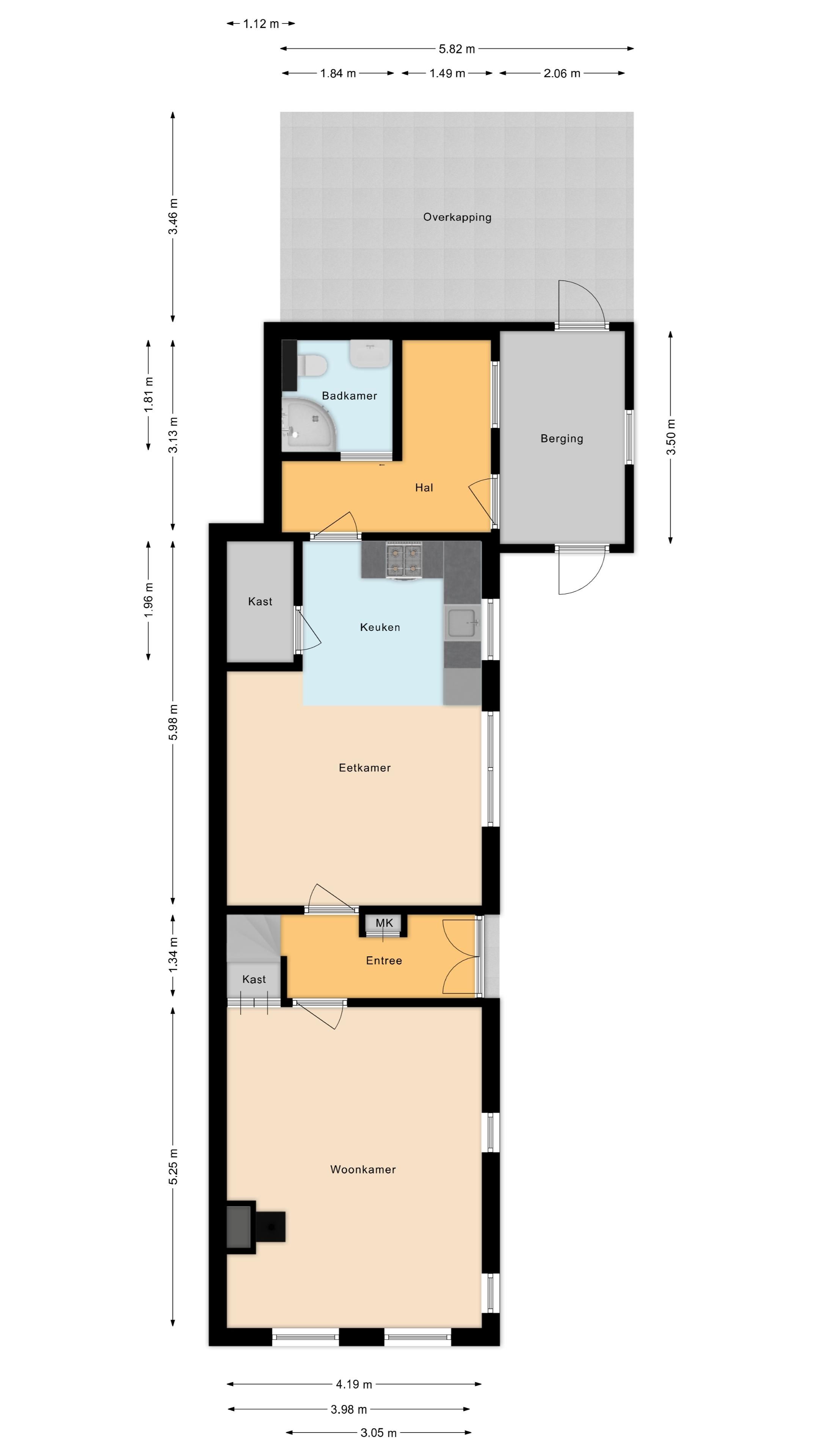 Characterful semi-detached home on generous 1,045 m² plot in rural Stadskanaal — 39