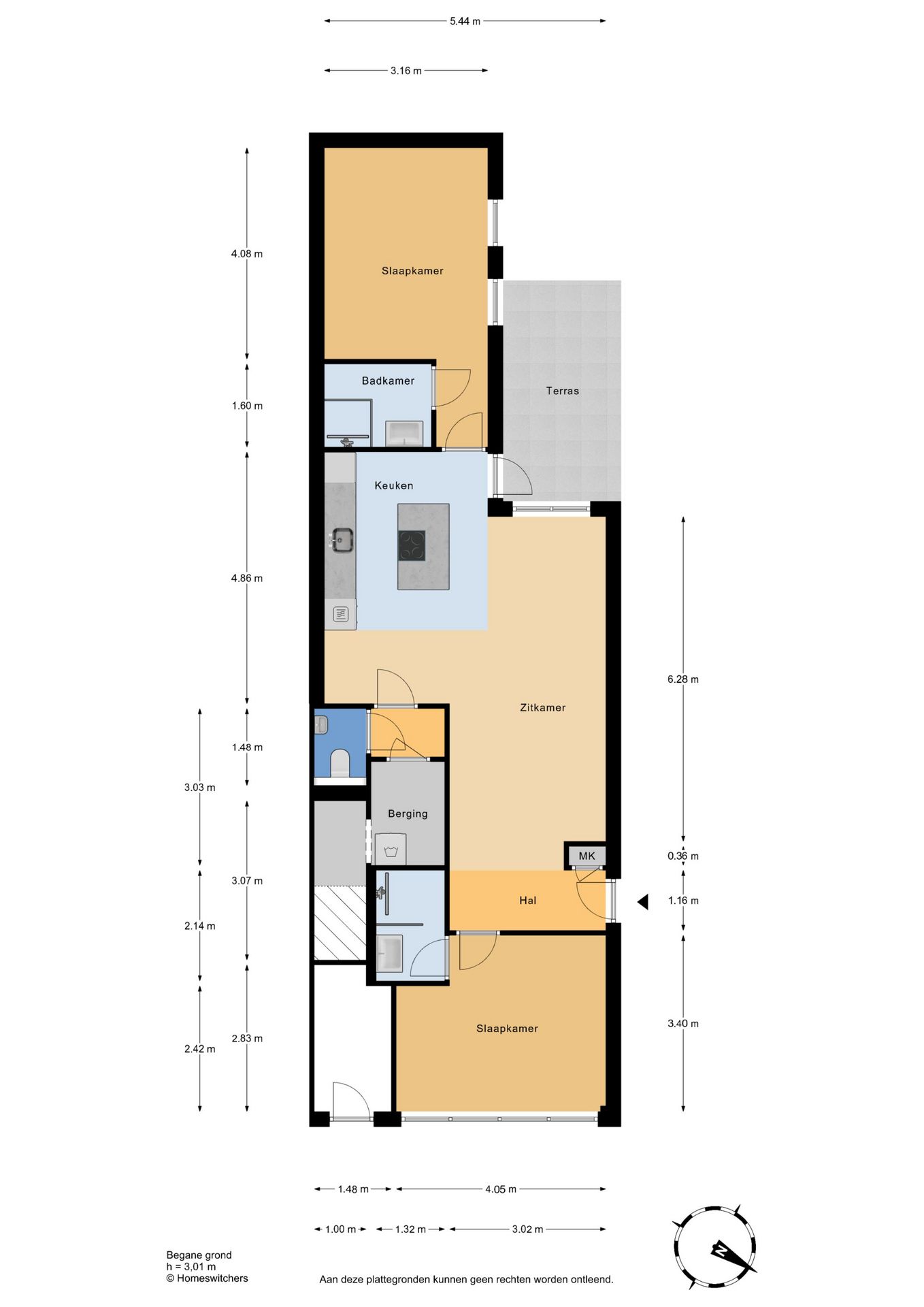 Modern Ground Floor Apartment with South-Facing Courtyard Garden in Zeeheldenkwartier — 36