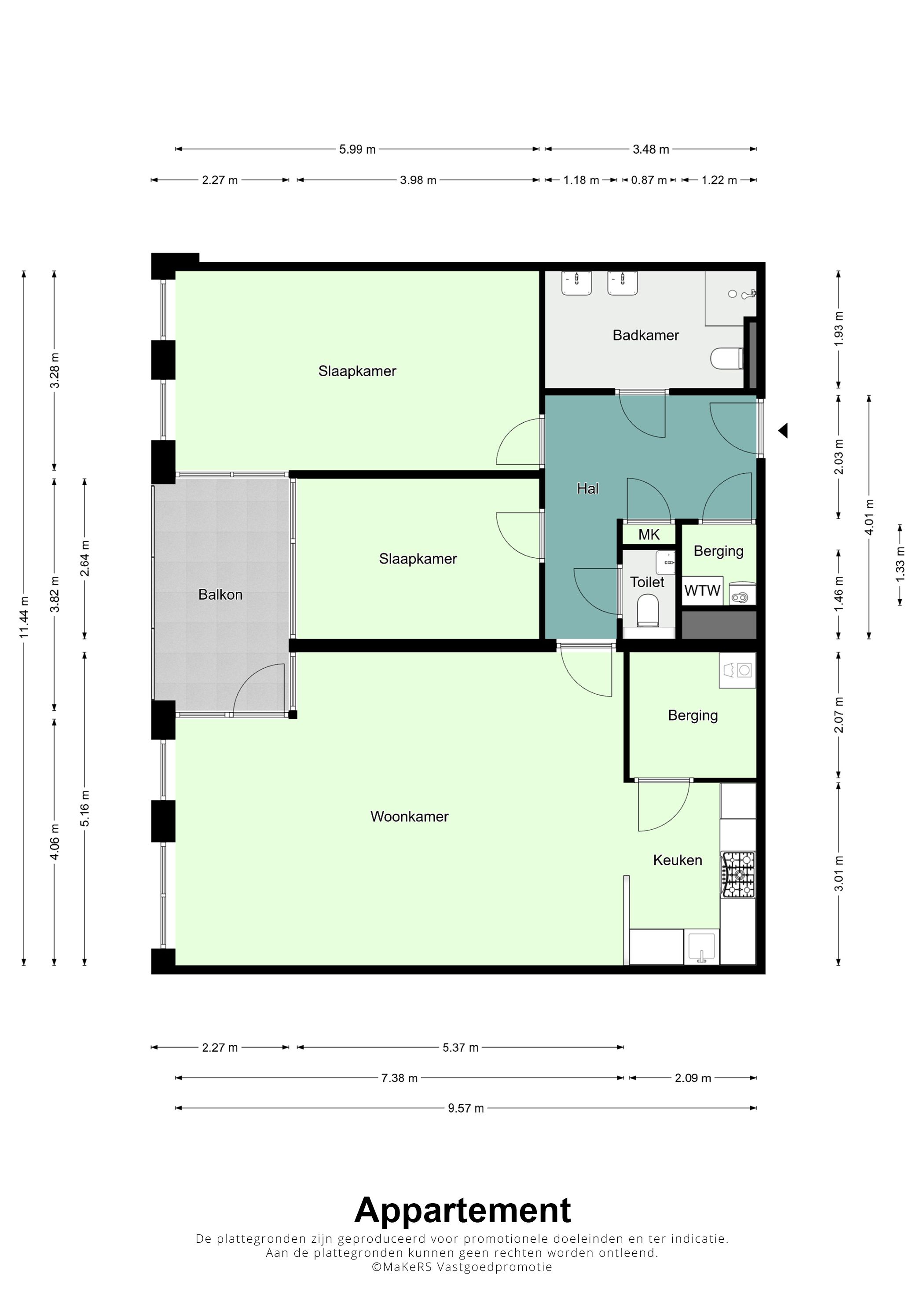 Spacious Apartment with Sunny Balcony and Parking in Roermond City Center — 27