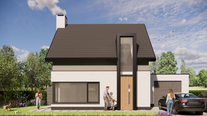 Foto 2 van Vrijstaand Modern Zadeldak (Bouwnr. 3)