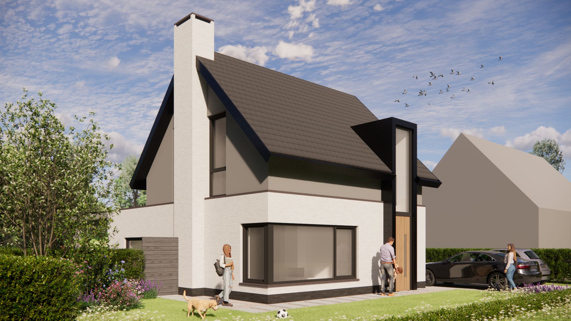 Foto 3 van Vrijstaand Modern Zadeldak (Bouwnr. 3)