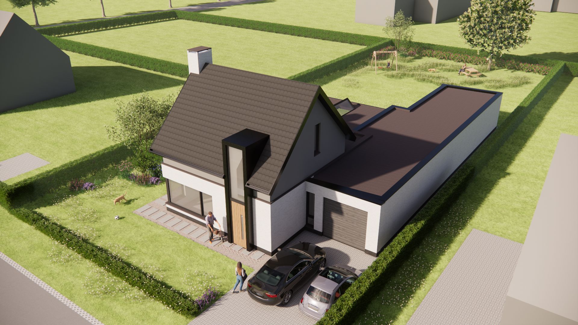 Vrijstaand Modern Zadeldak (Bouwnr. 3)  false