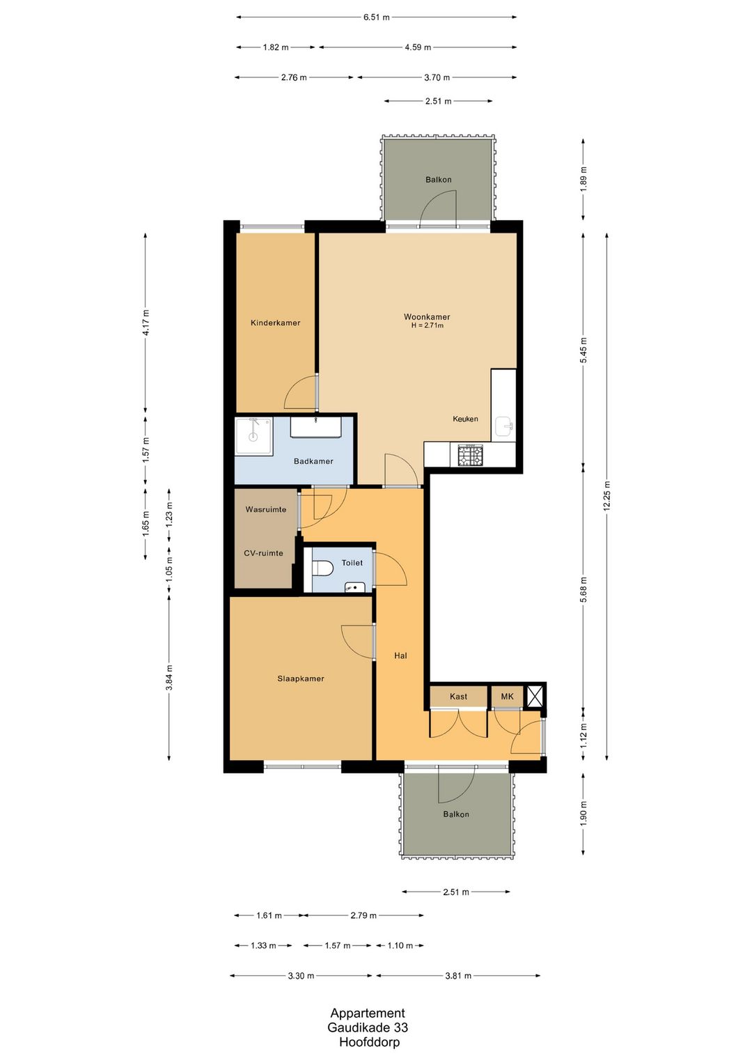 Luxurious Three-Room Apartment with Two Balconies in Hyde Park — 32