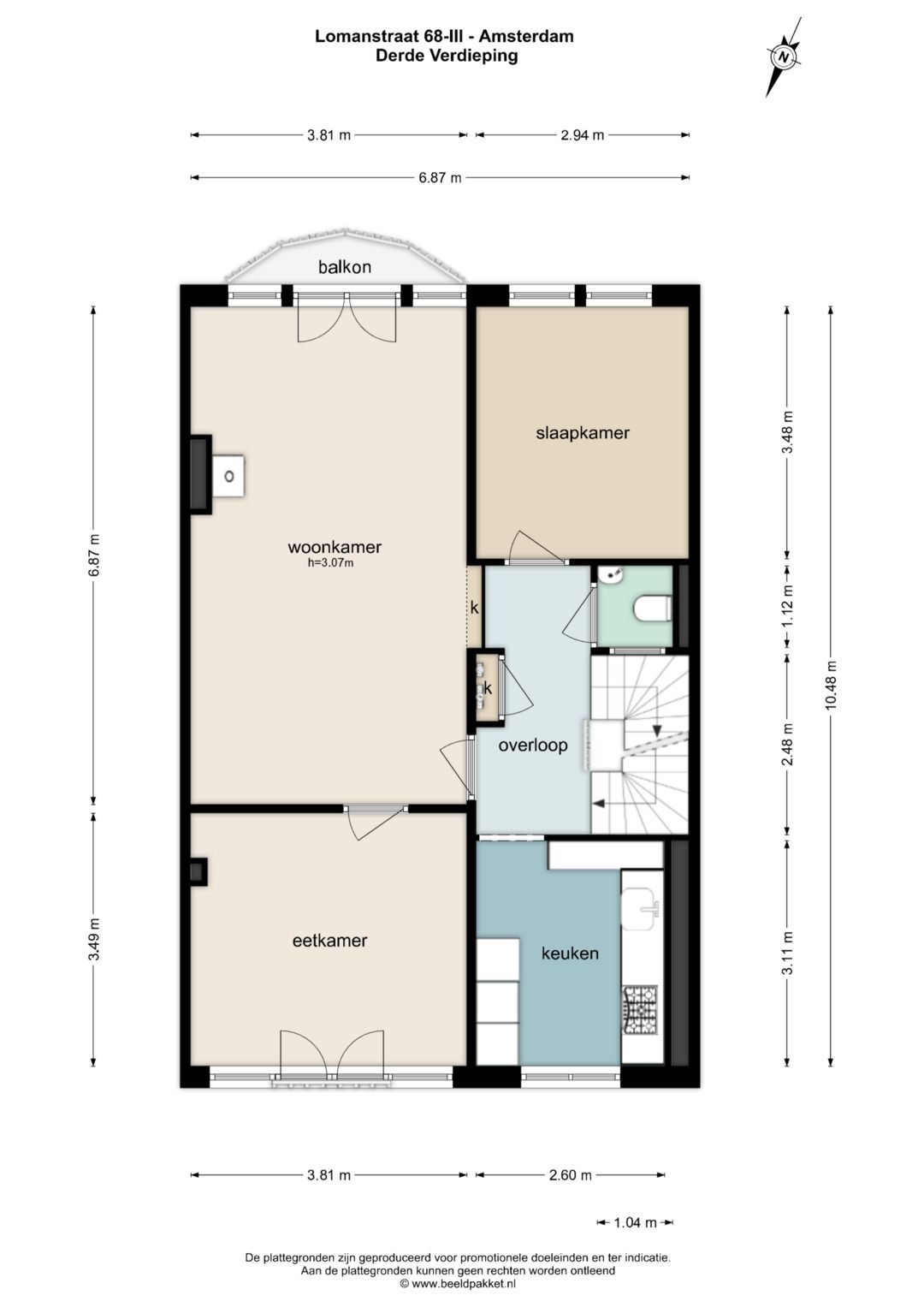 Renovated Upper Apartment with Roof Terrace in Amsterdam South — 22