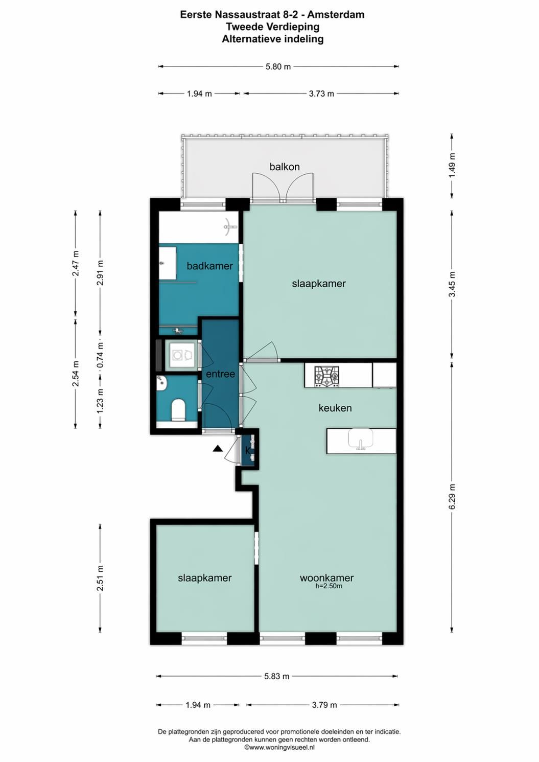Foto 43 van Eerste Nassaustraat 8-2