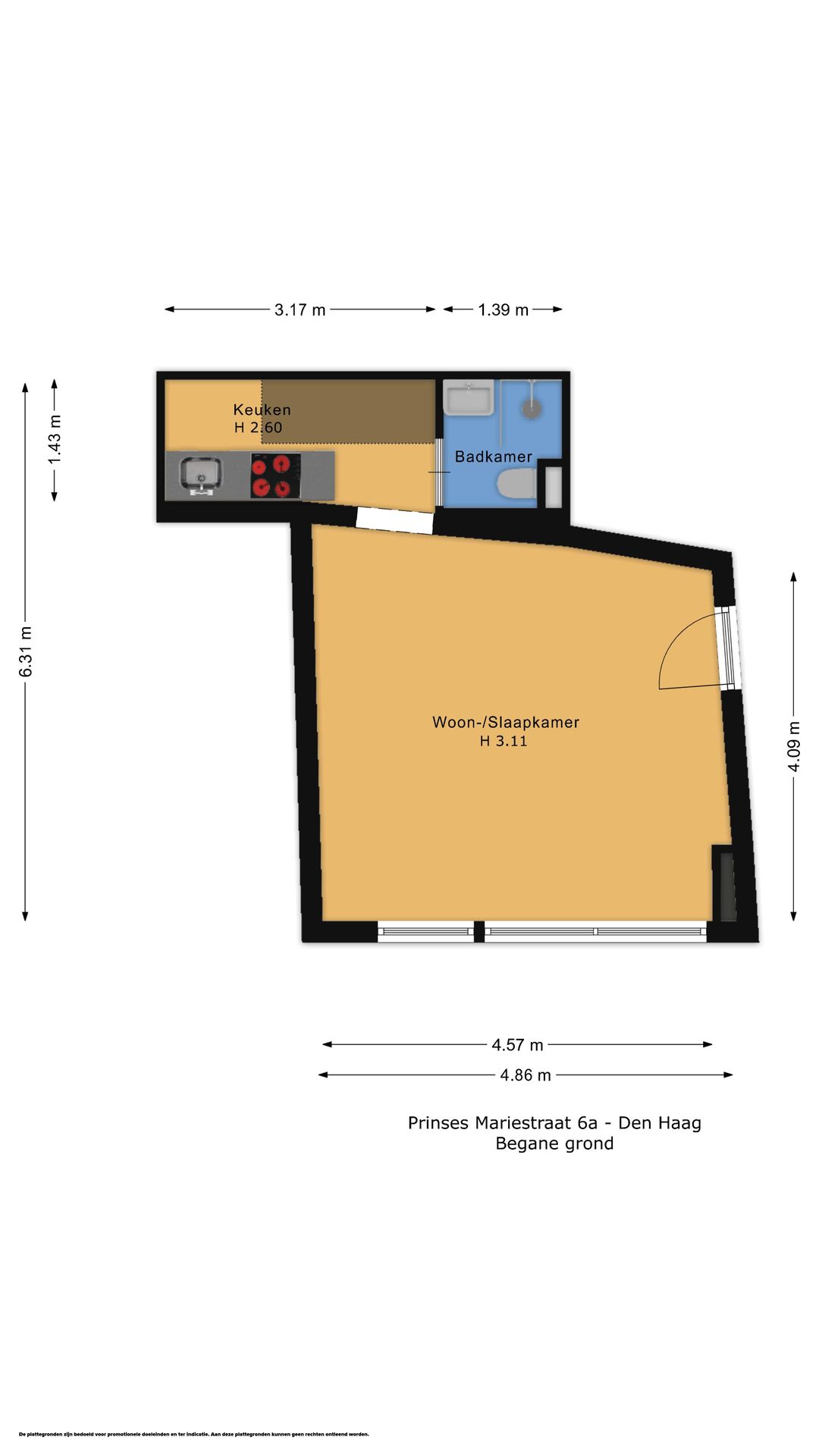 Foto 37 van Prinses Mariestraat 6-A