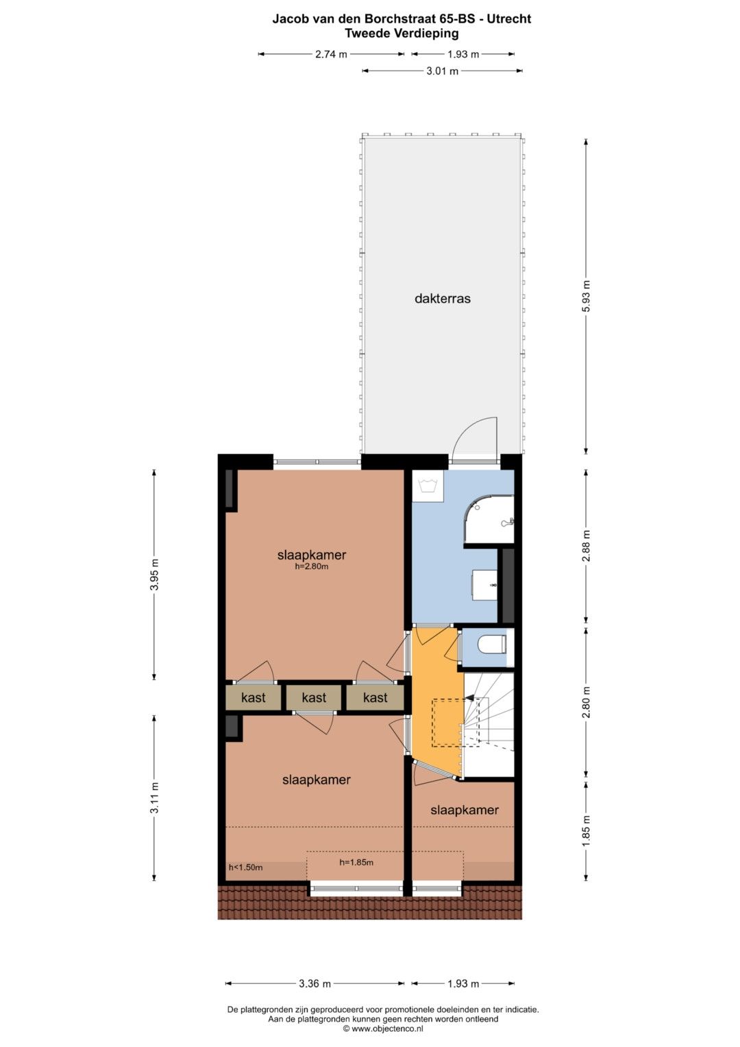 Charming upper-floor apartment with sunny rooftop terrace in popular Tuinwijk, Utrecht — 41
