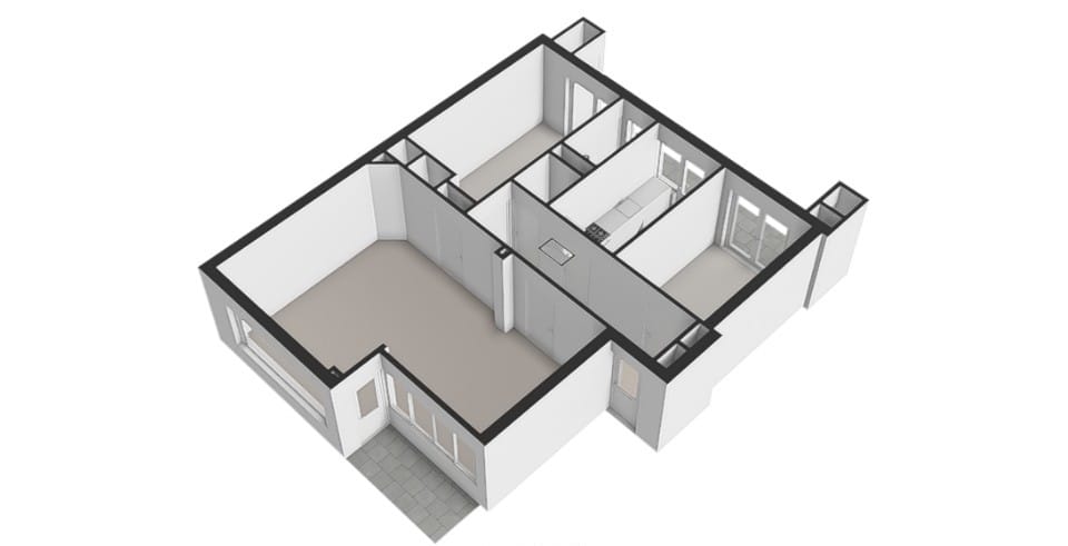Spacious 3-Room Apartment with Two Balconies in Popular Grunobuurt — 36