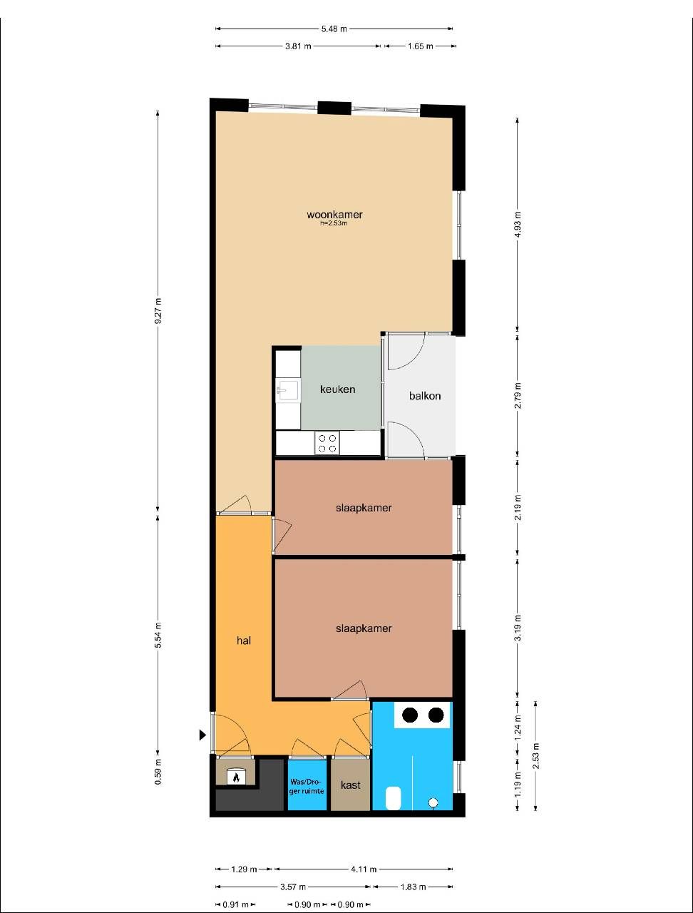 Bright Corner Apartment with Private Balcony and Parking — 34