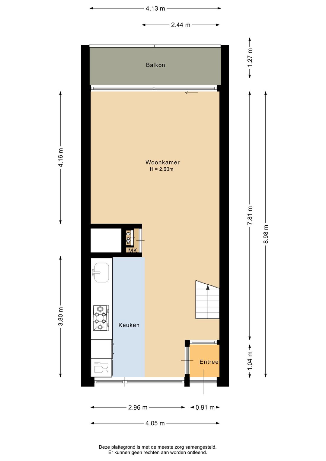 Eye-catching 3-room apartment with 2 bedrooms in top seaside location — 53