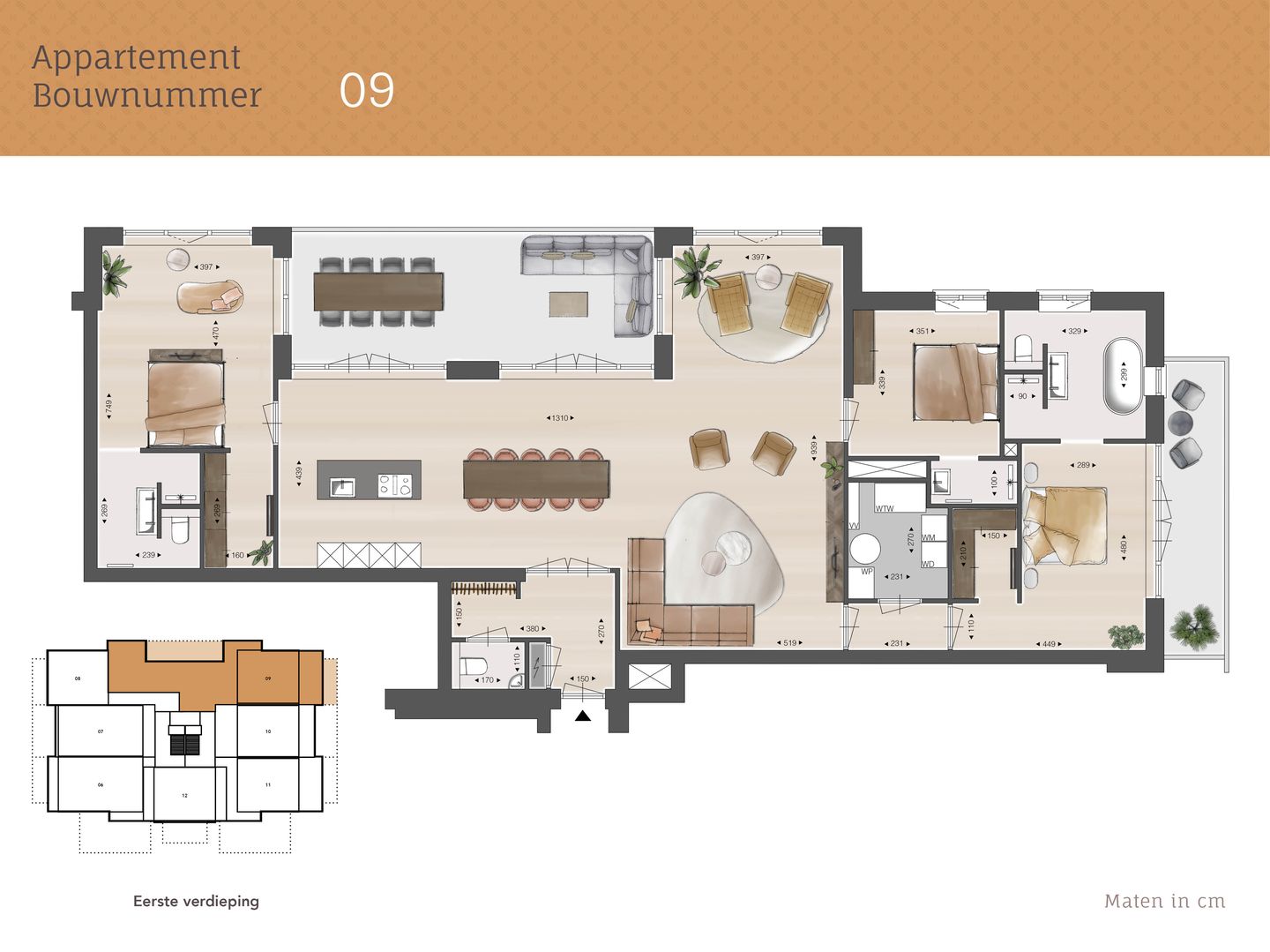 Foto 5 van 4-kamer appartement (Bouwnr. 9)