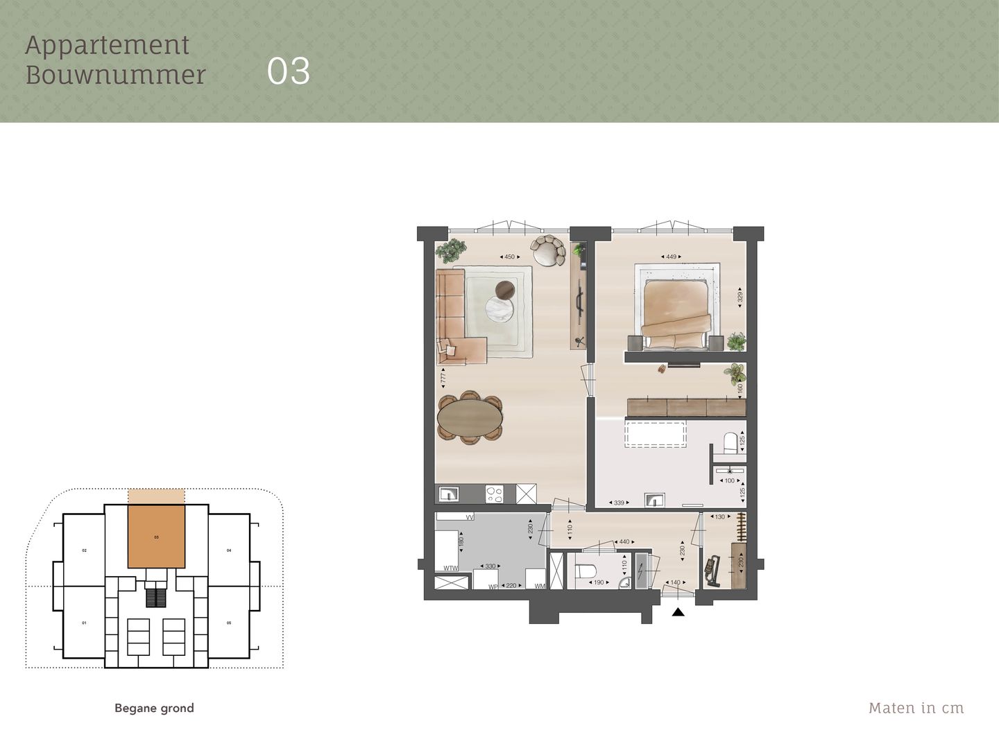 Foto 5 van 2-kamer appartement (Bouwnr. 3)