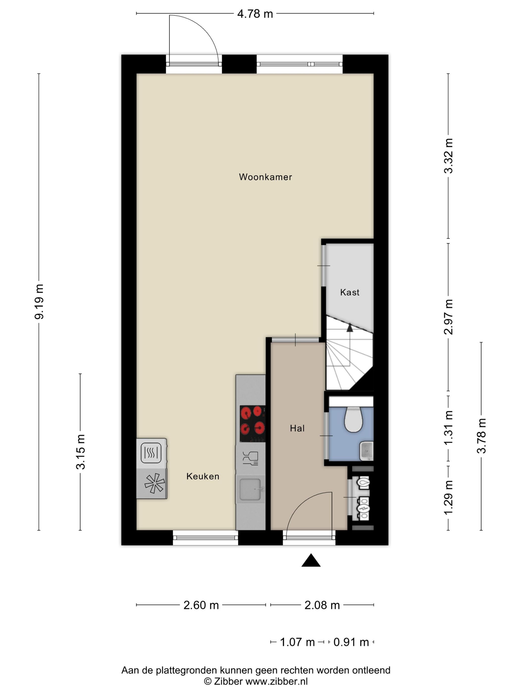 Modern terraced home in Zeeland with spacious attic and south-facing garden — 48