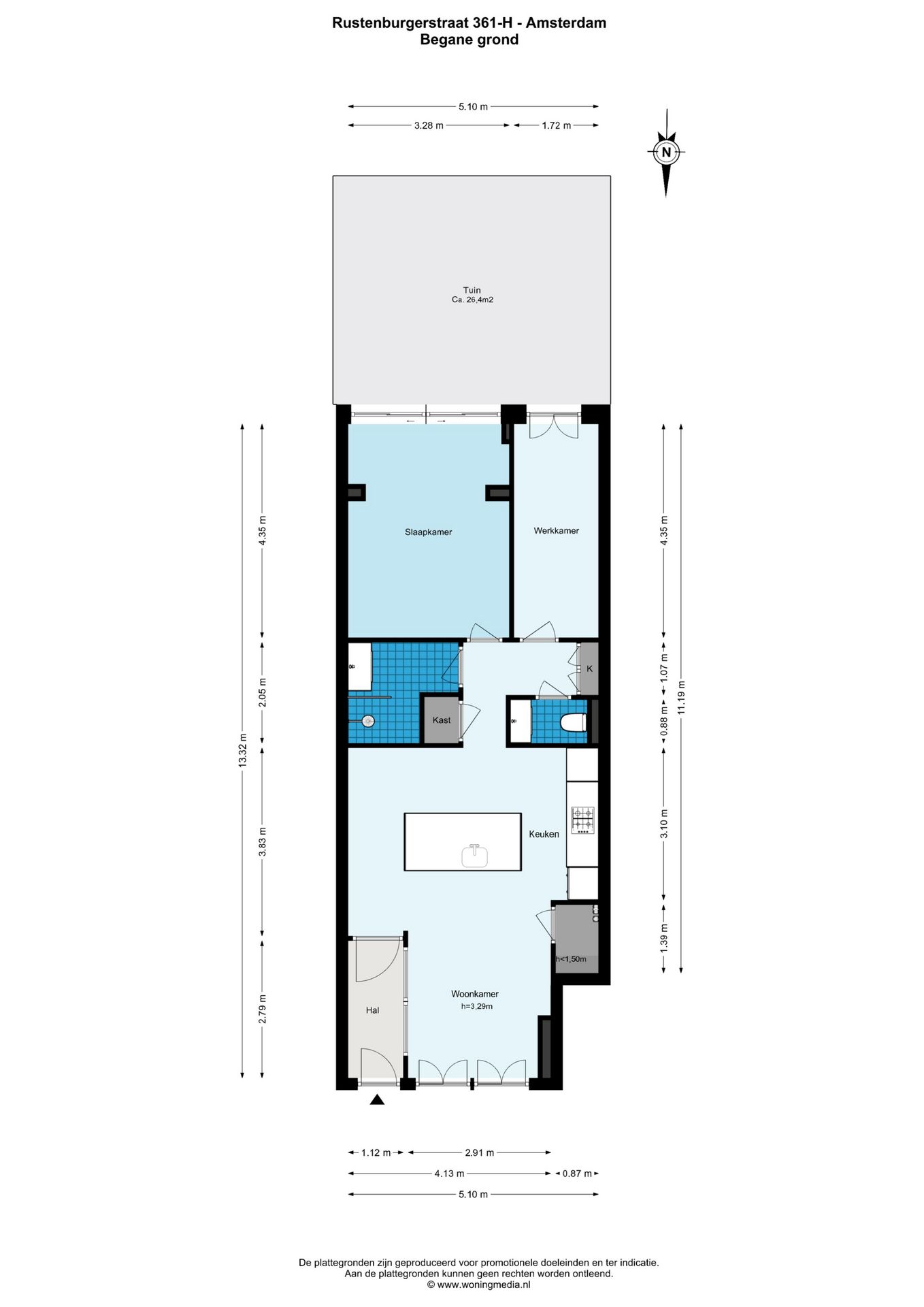 Turn-key ground floor apartment with south-facing garden in De Pijp — 33