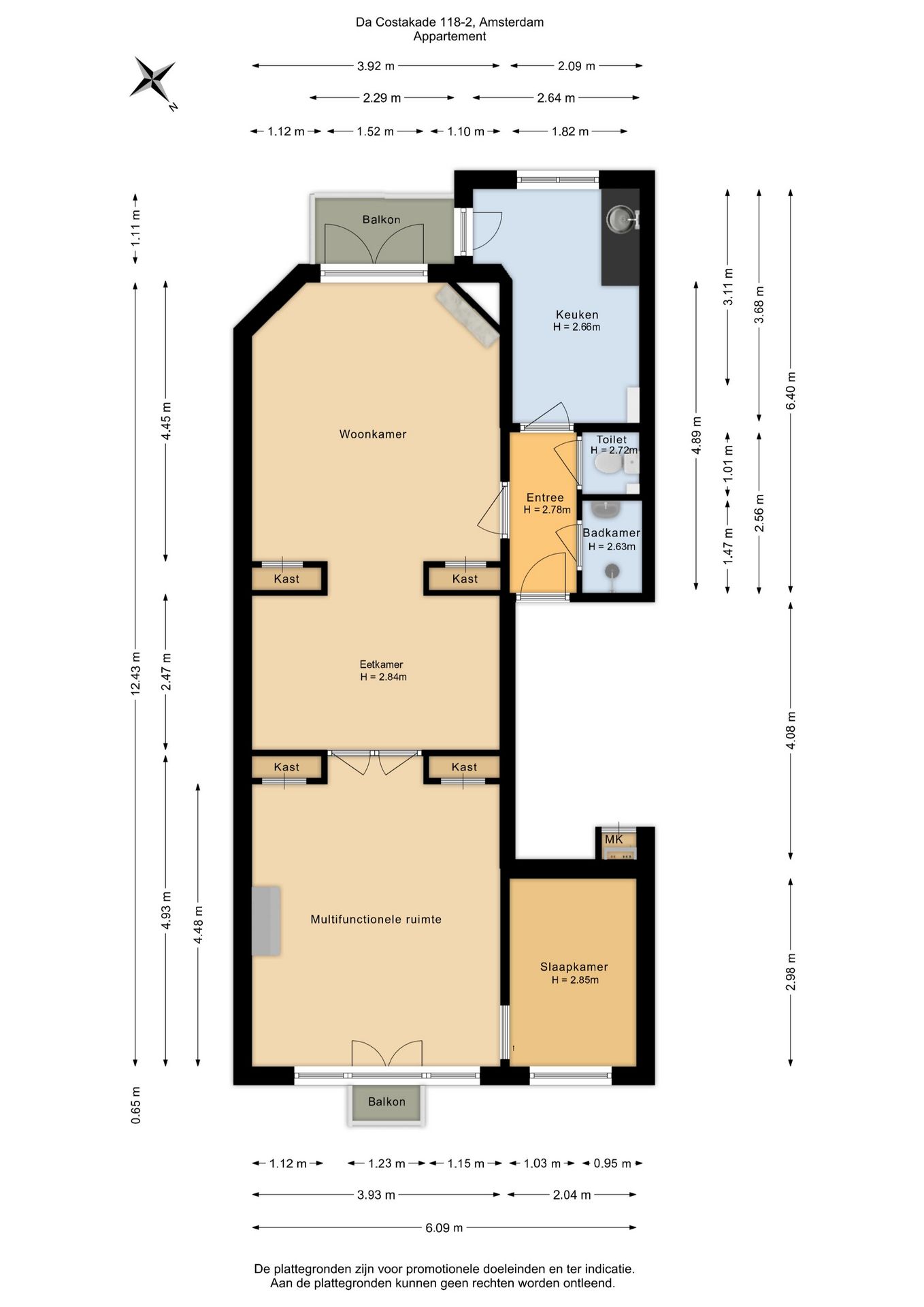 Characterful Waterfront Apartment with High Ceilings in Oud-West — 50