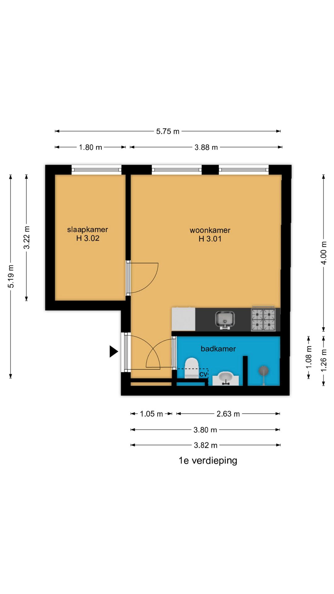 Foto 21 van Elandstraat 1-E
