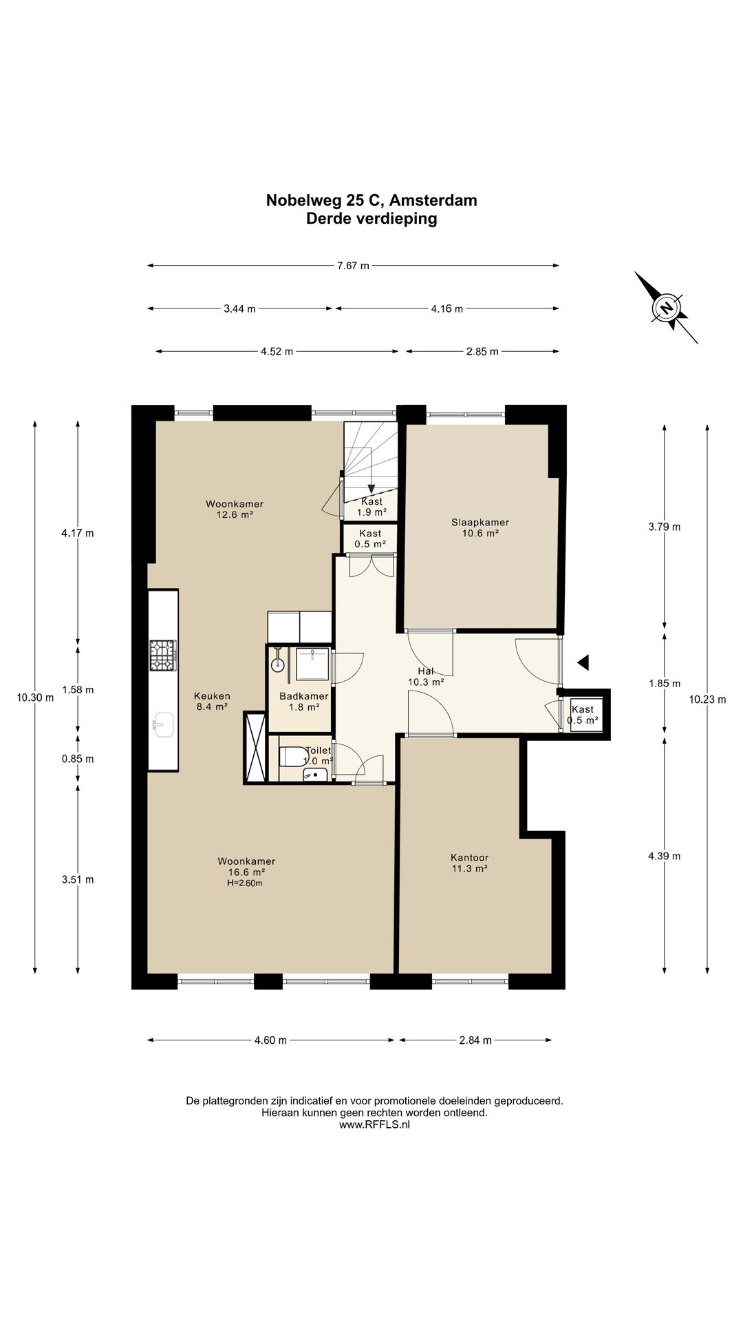 Renovated Top-Floor Apartment with Panoramic Rooftop Terrace in Watergraafsmeer — 37
