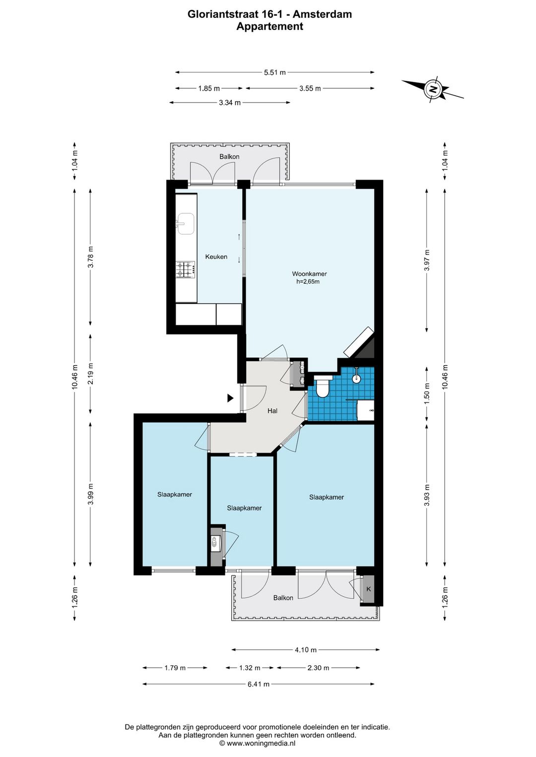 Renovated 3-Bedroom Apartment with Two Balconies in Amsterdam West — 32