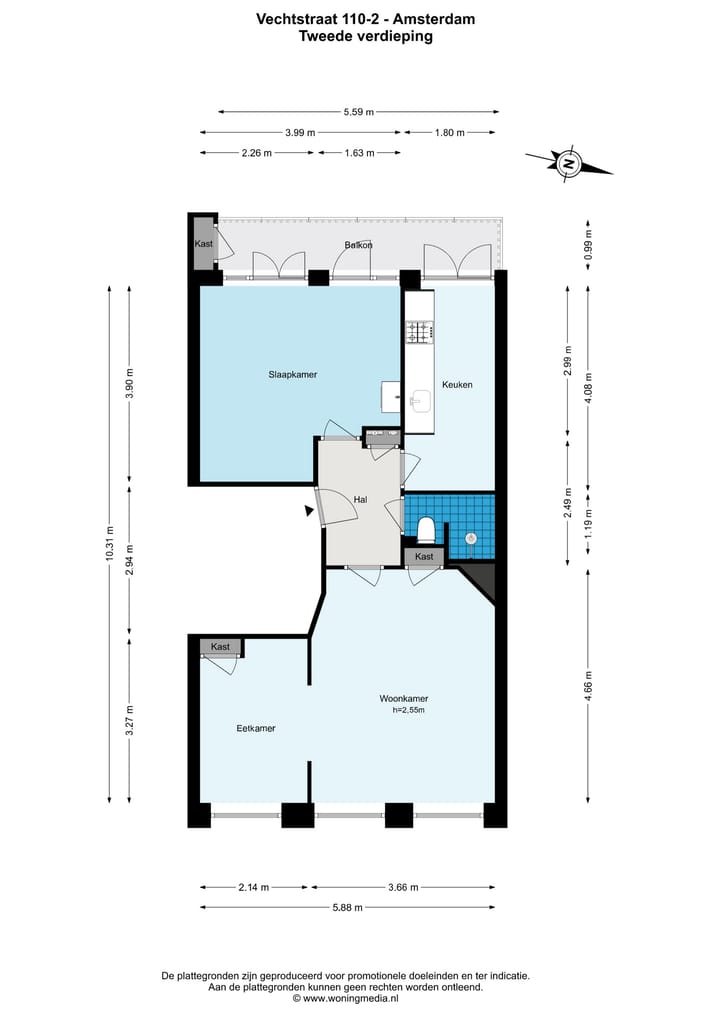 Photo 4 of Vechtstraat 110-2