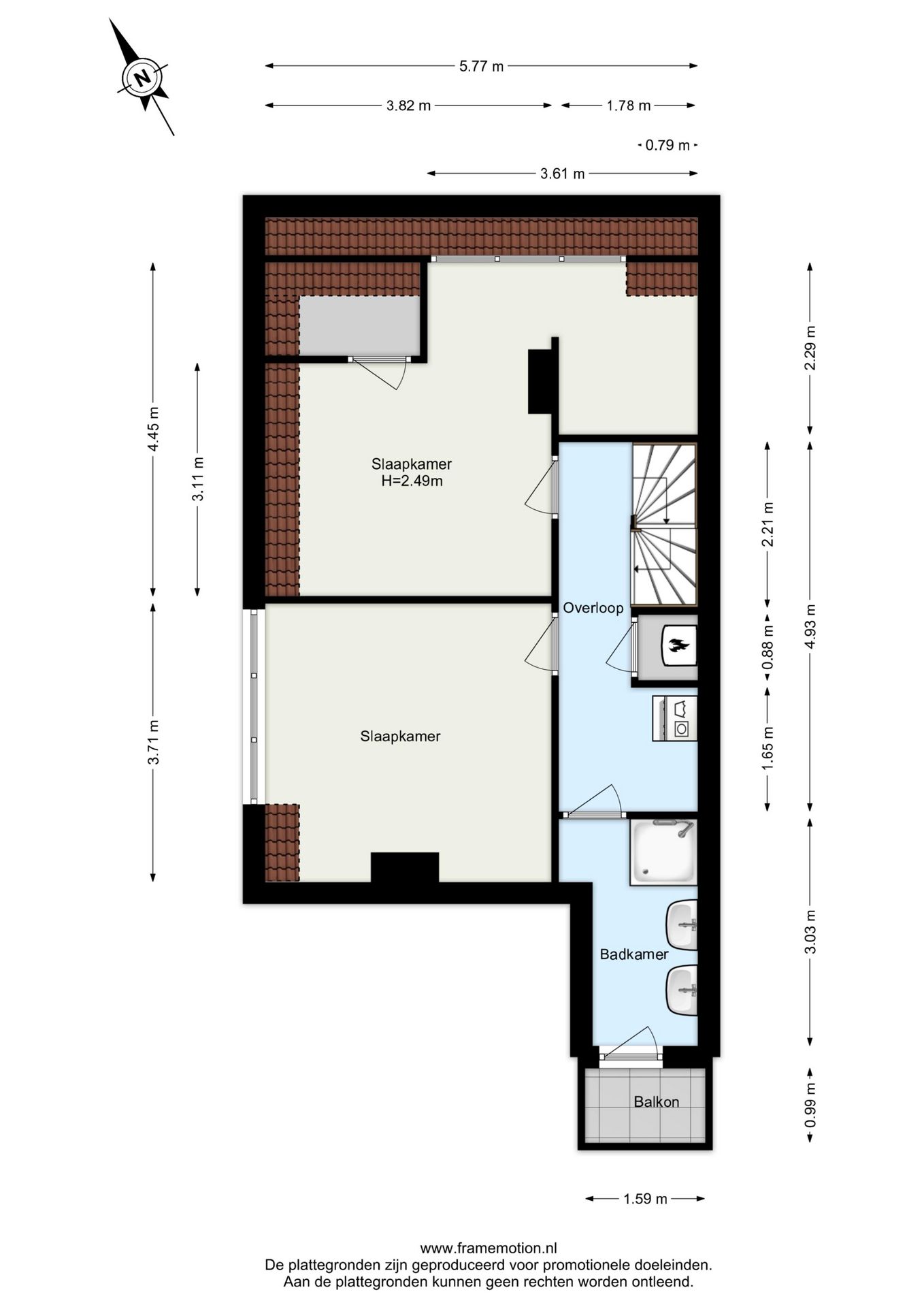 Foto 42 van Heemskerkstraat 57-B02