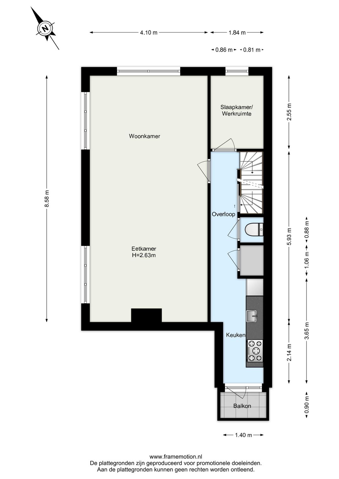 Foto 41 van Heemskerkstraat 57-B02