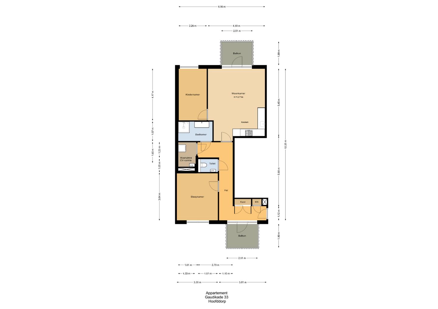 Luxurious Three-Room Apartment with Two Balconies in Hyde Park — 33