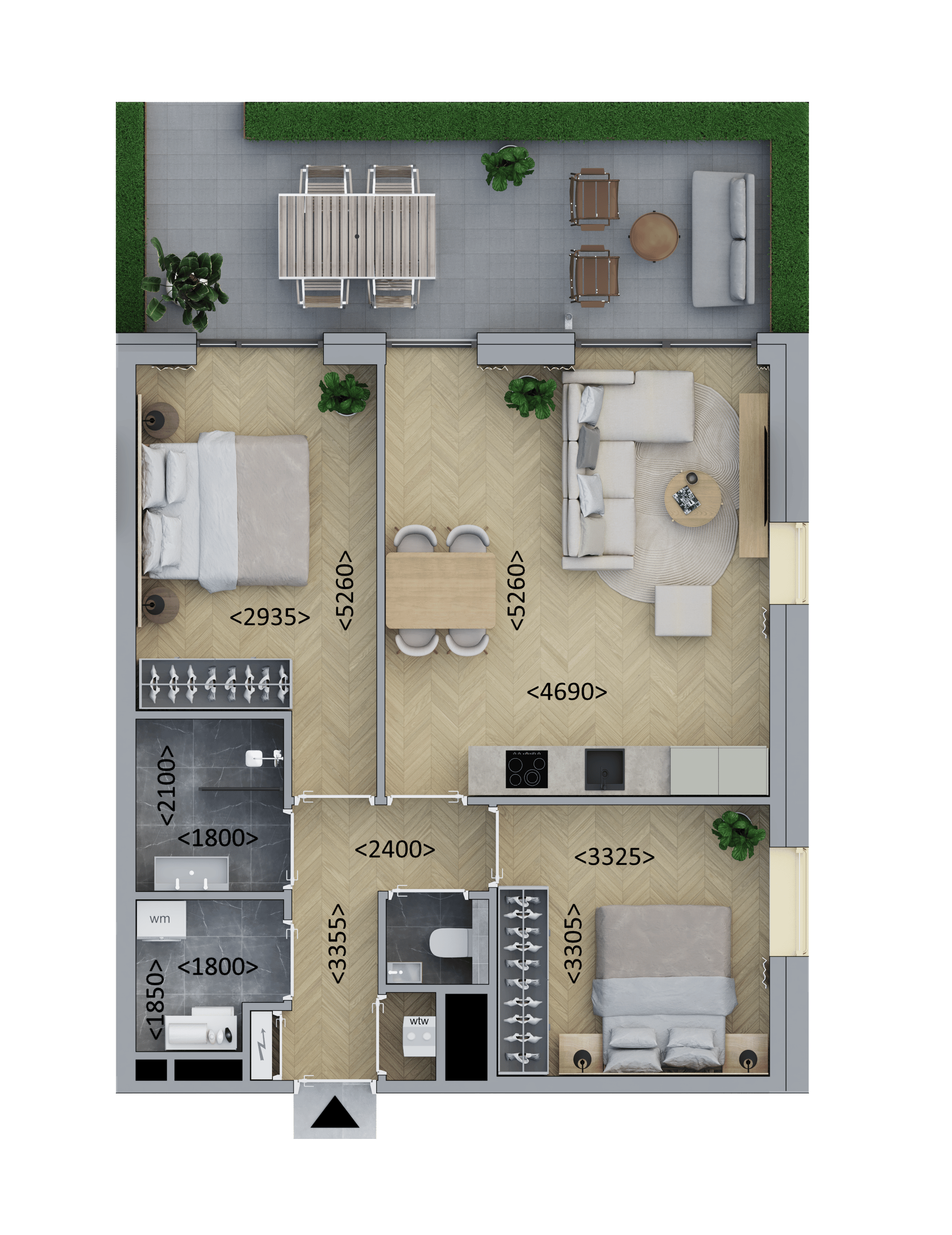 Foto 9 van Hoekappartement (Bouwnr. D.04)