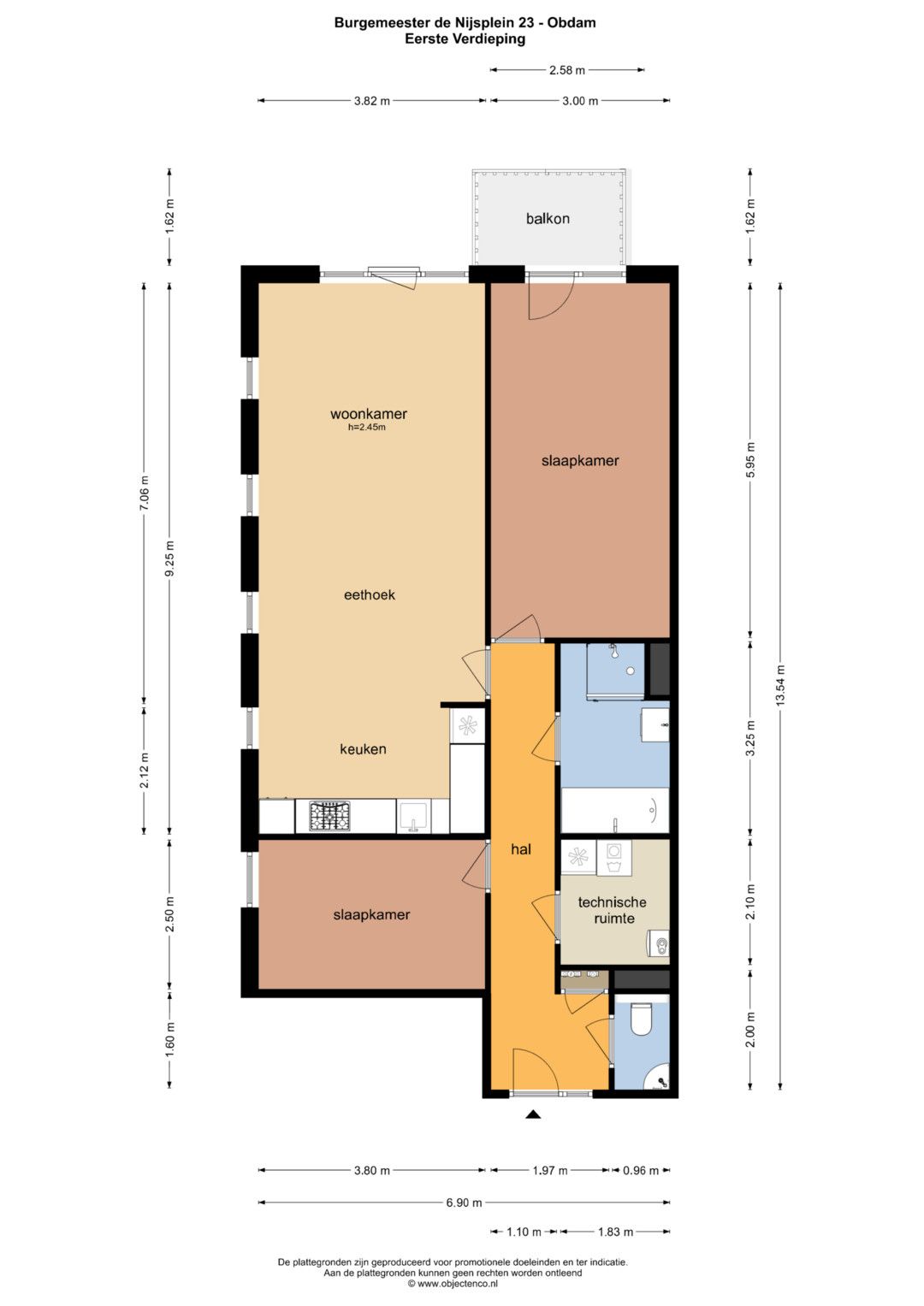Well-maintained corner apartment in the center of Obdam — 46