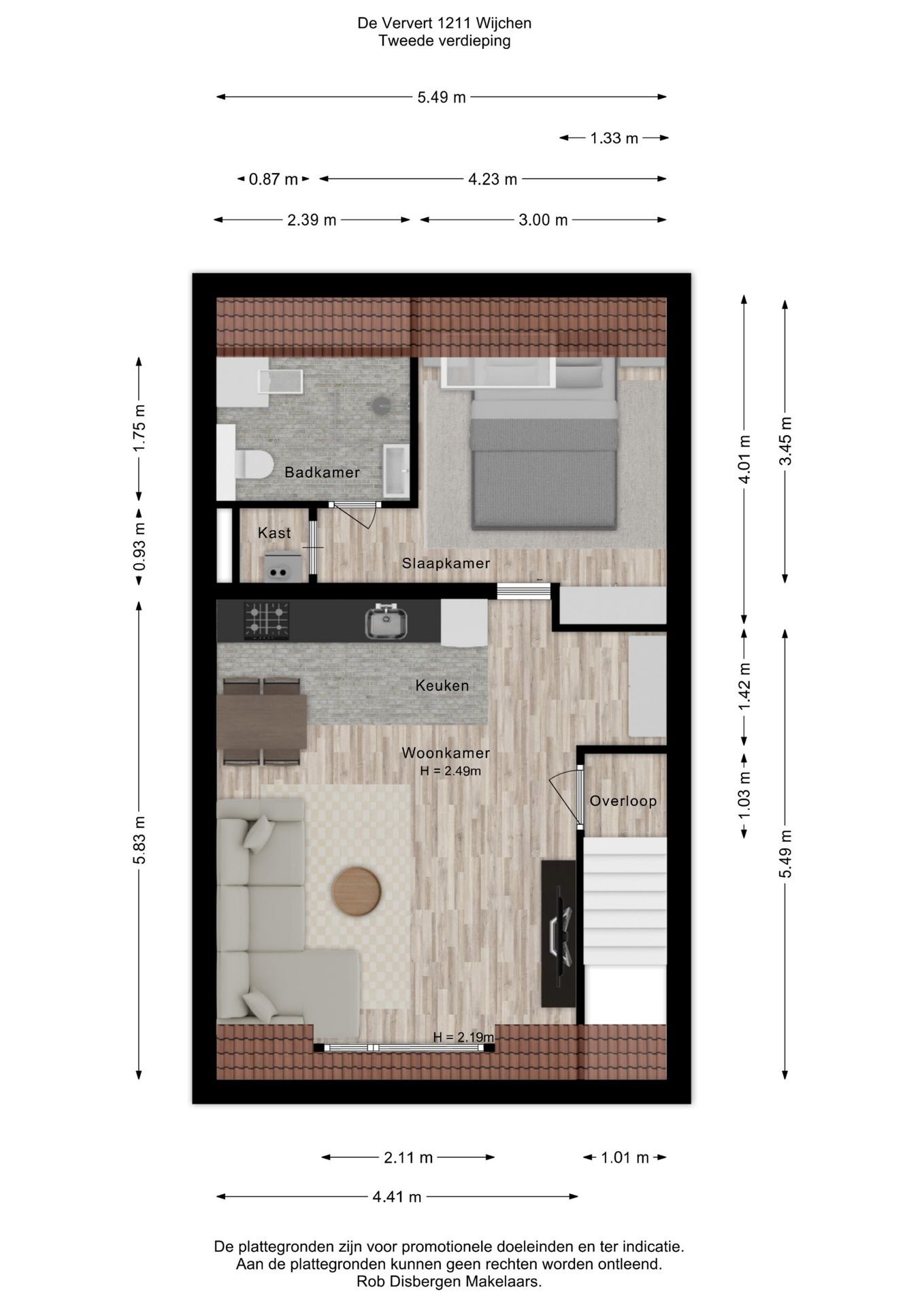 Spacious Upper Floor Apartment with Balcony in Green Residential Area of Wijchen — 39