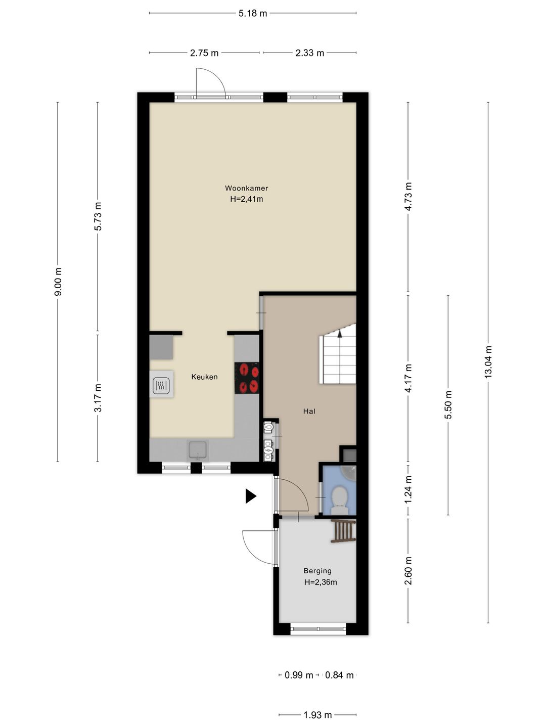 Well-maintained terraced home with private parking and sunny backyard — 37