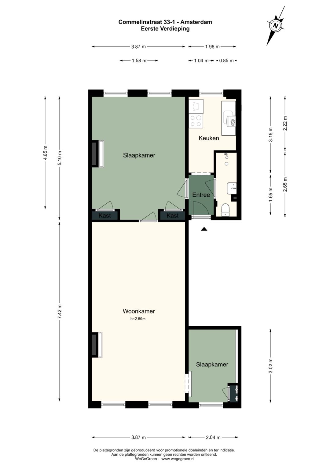 Foto 23 van Commelinstraat 33-1