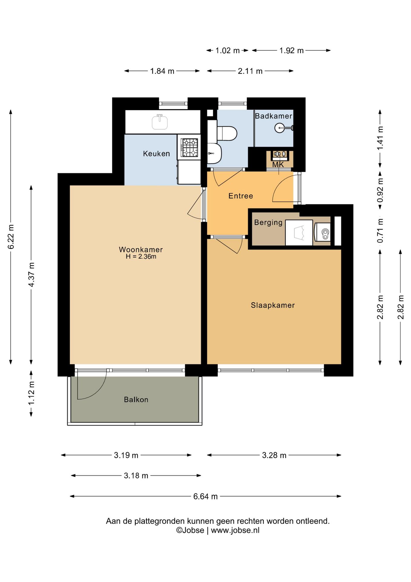 Light 2-Room Apartment in Woerden Schilderskwartier — 21